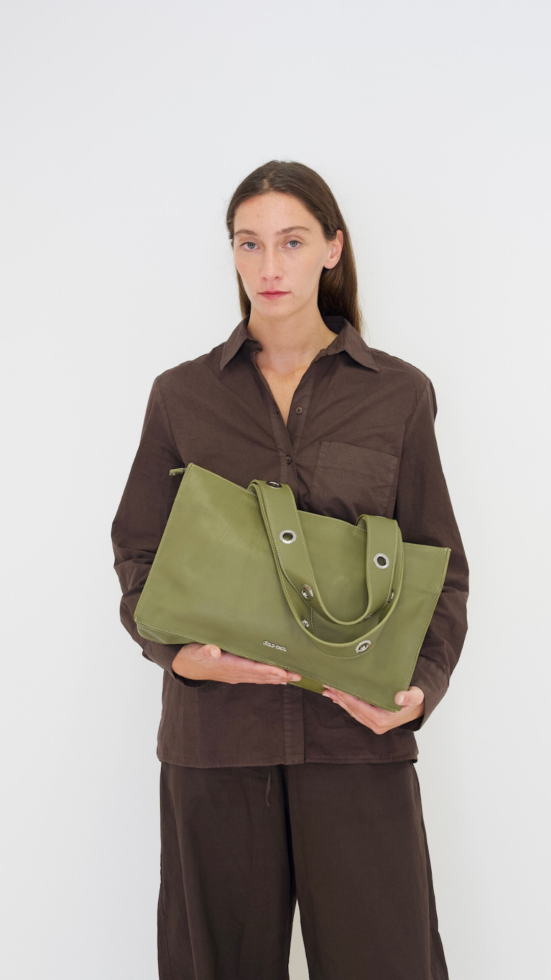 Muse Bag in Nappa Leather - Khaki