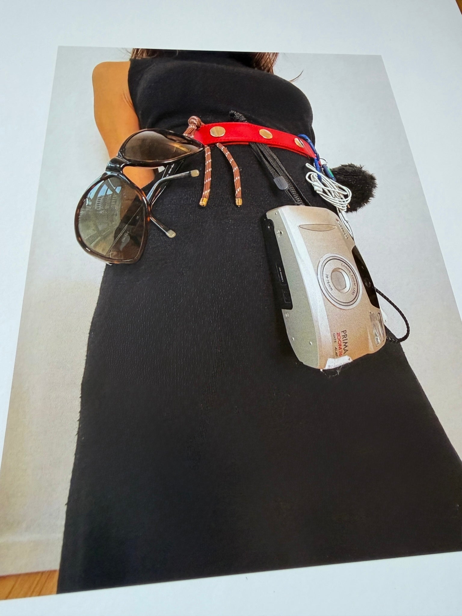 Cinturón Click Ajustable en piel Napa - Amarillo Mantequilla