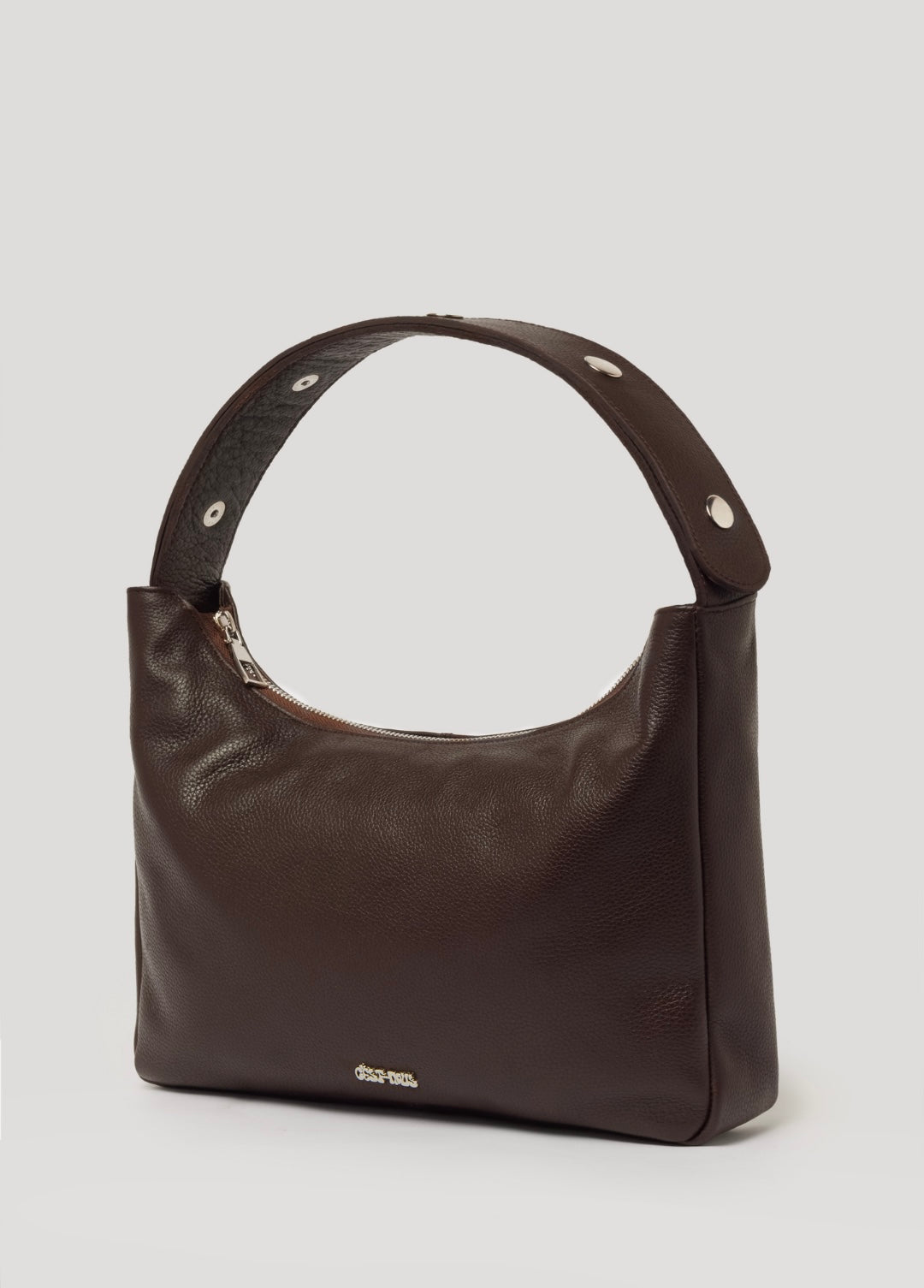 Tika Bag in Grained Leather - Brown