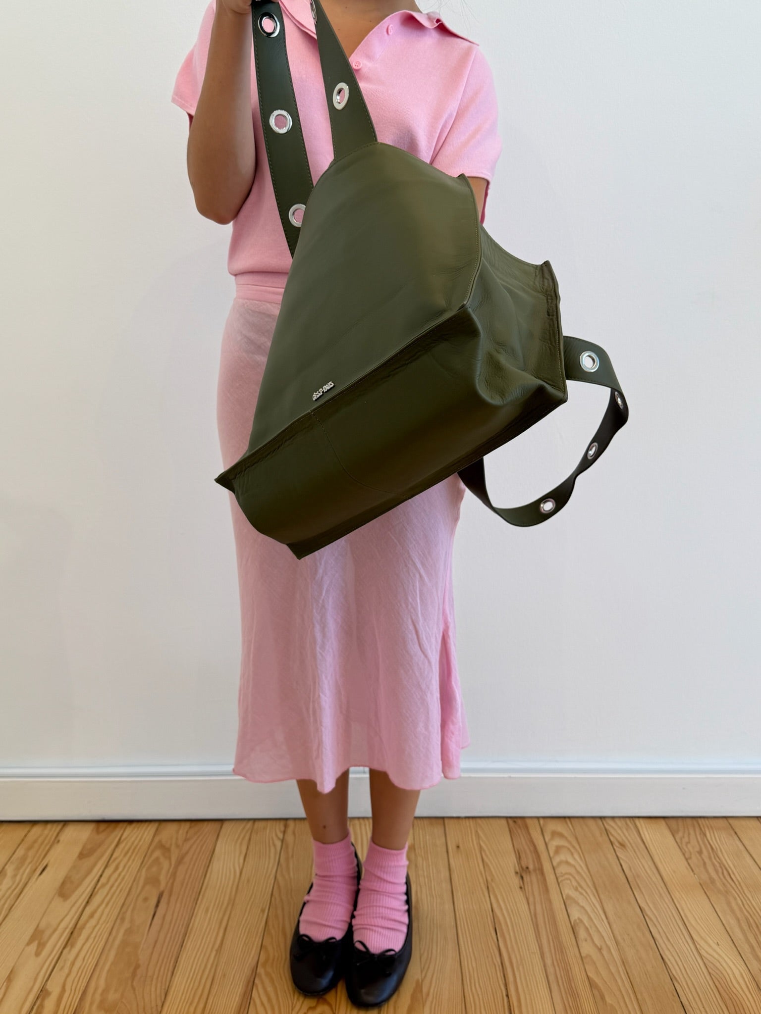 Muse Bag in Nappa Leather - Khaki