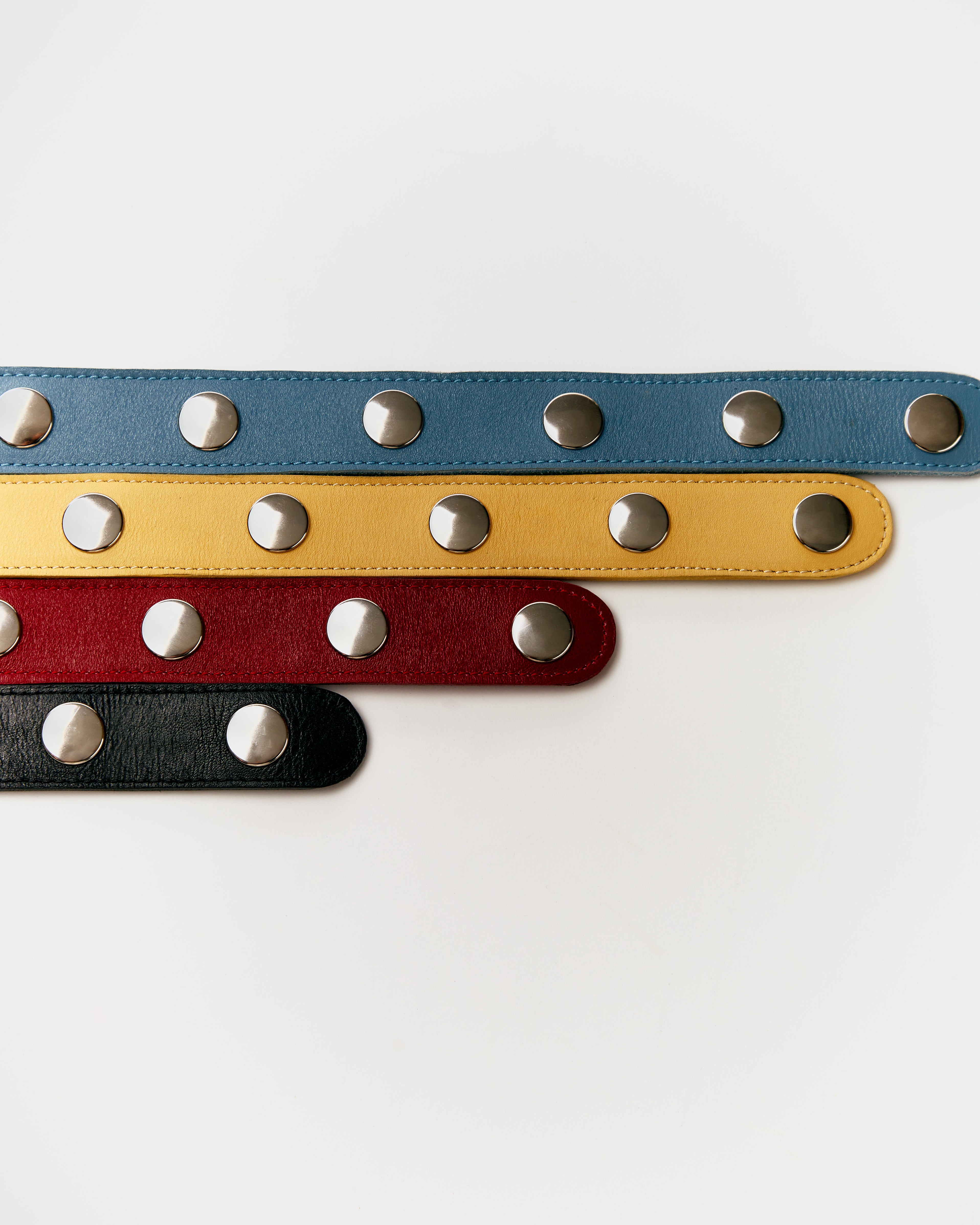 Adjustable Click Belt in Nappa Leather - Butter