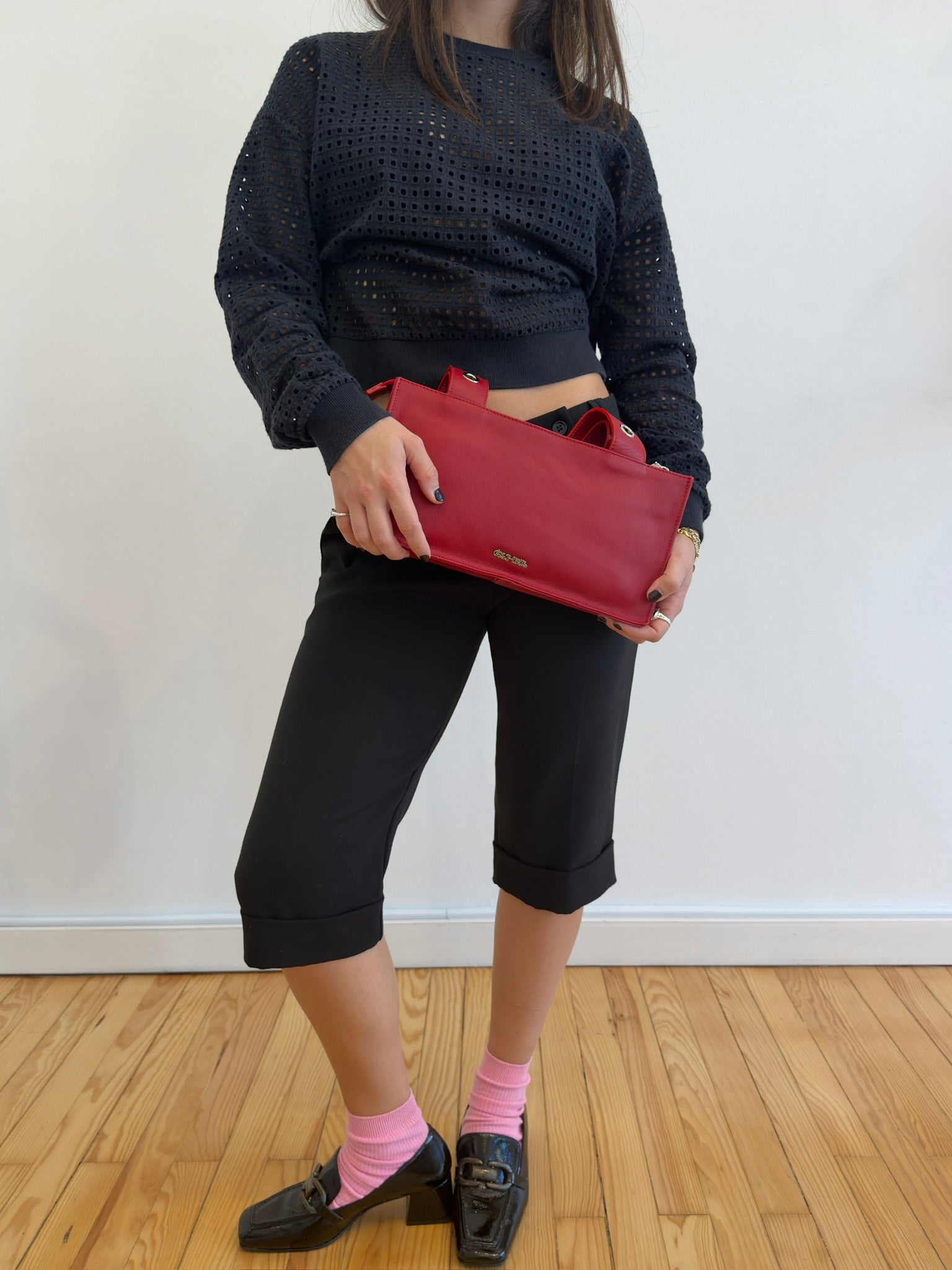 Mini Muse Bag in Nappa Leather - Red