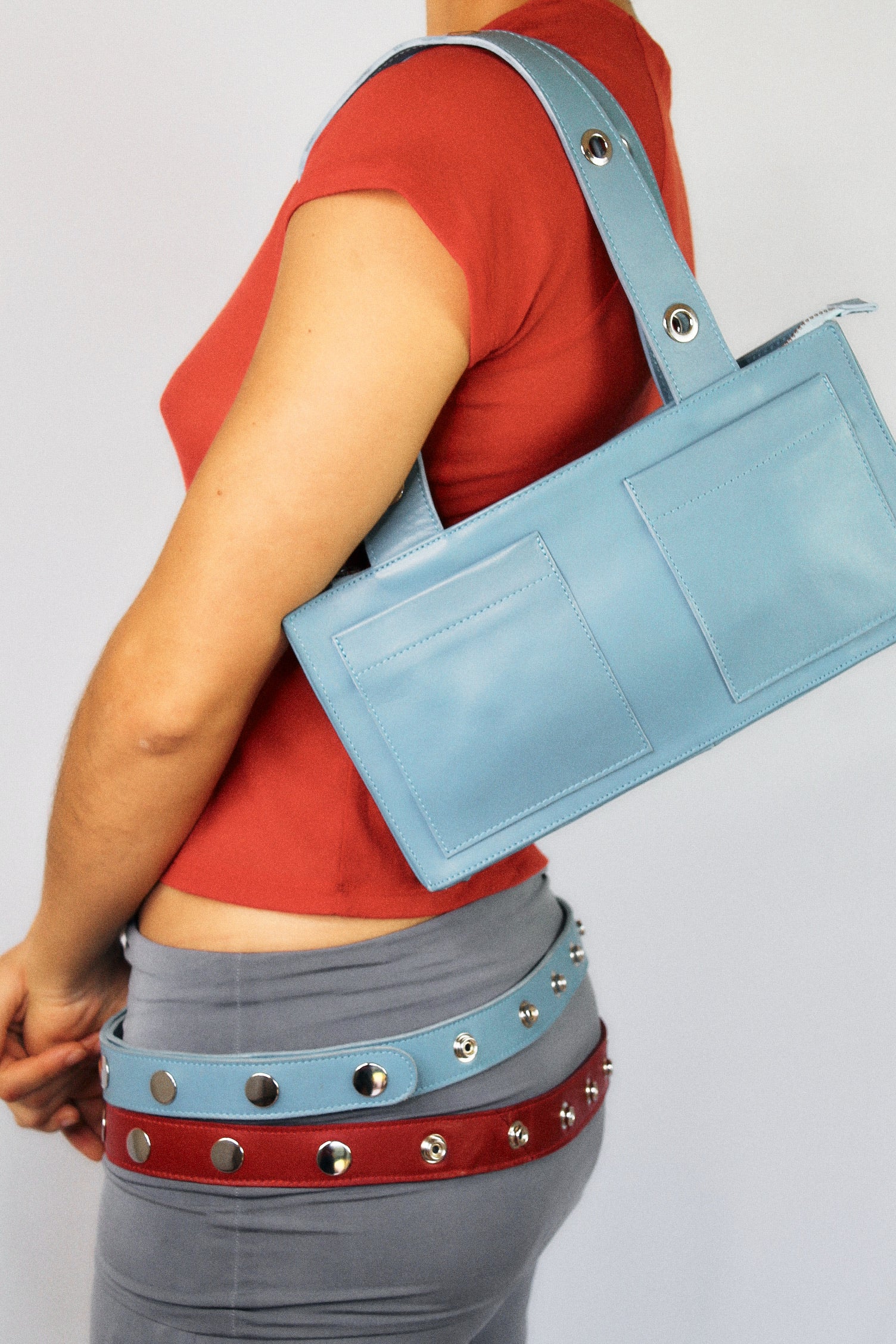 Mini Muse Bag in Nappa Leather - Blue