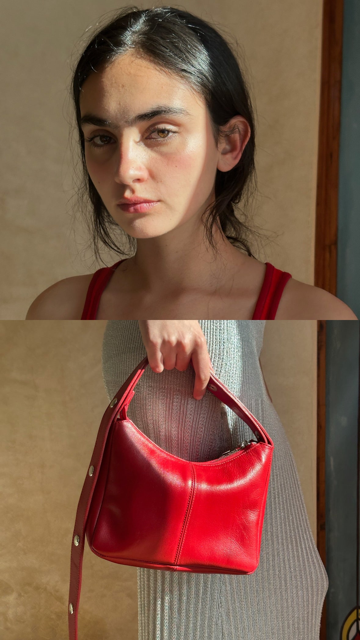 Tika Small Bag in Nappa Leather - Red