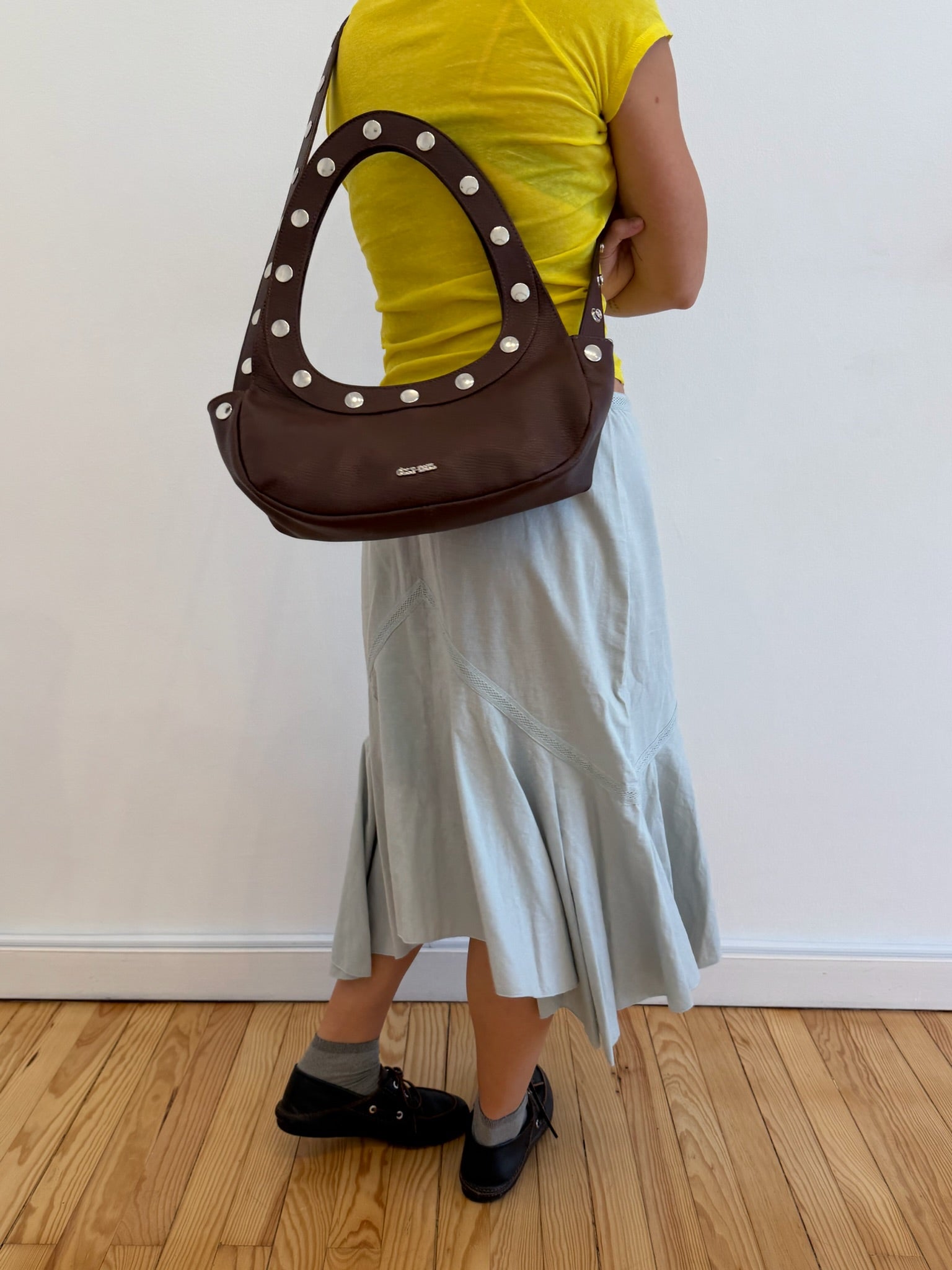 Sali Bag in Grained Leather - Brown