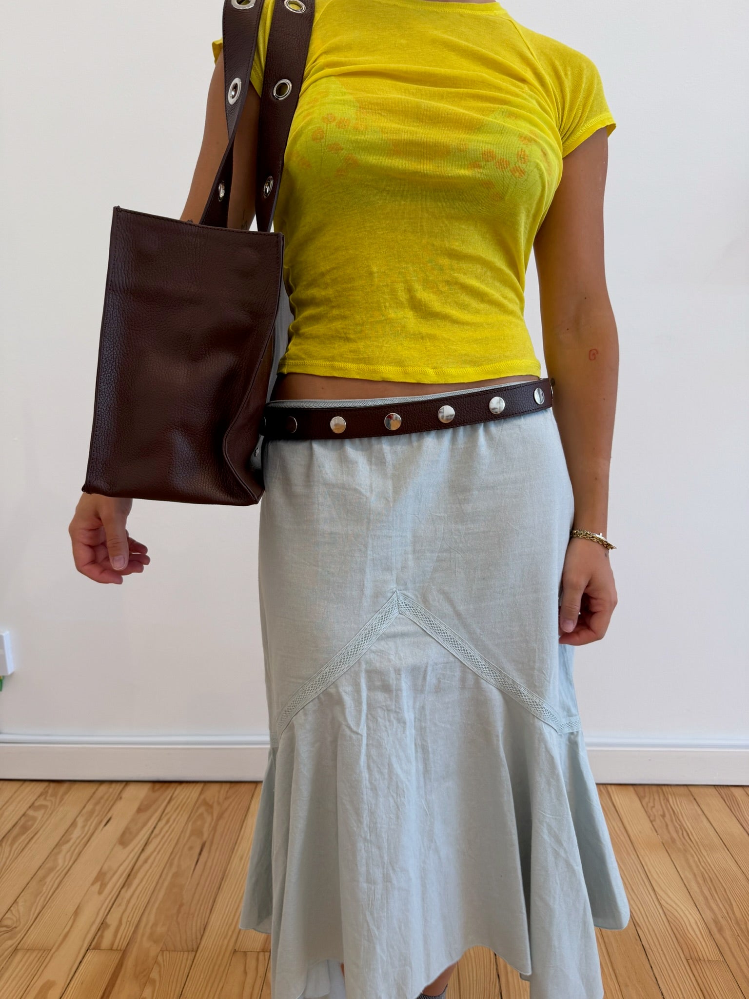 Muse Bag in Grained Leather - Brown