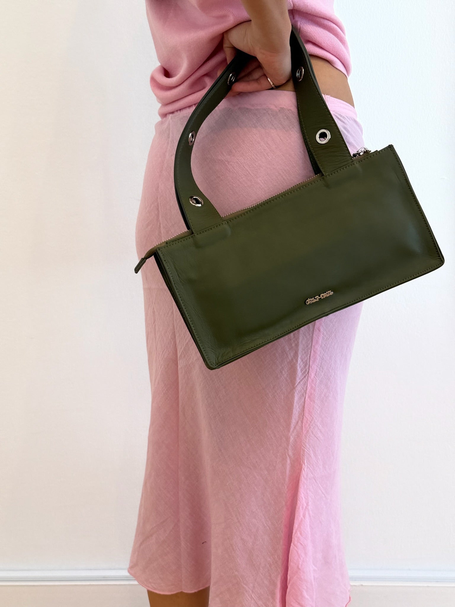 Mini Muse Bag in Nappa Leather - Khaki