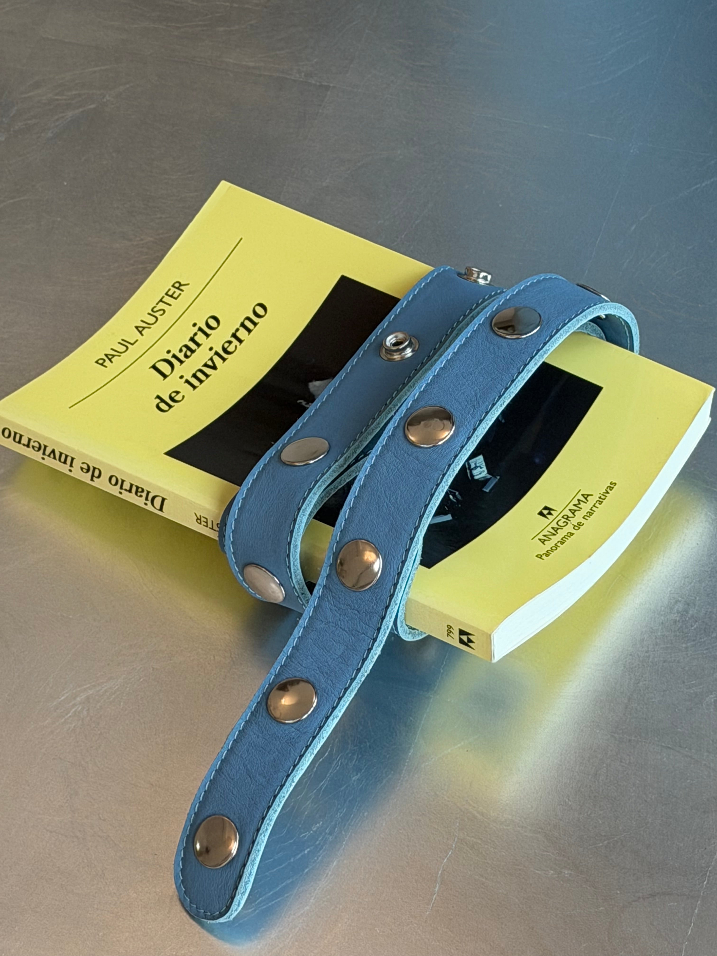 Cinturón Click Ajustable en piel Napa - Amarillo Mantequilla