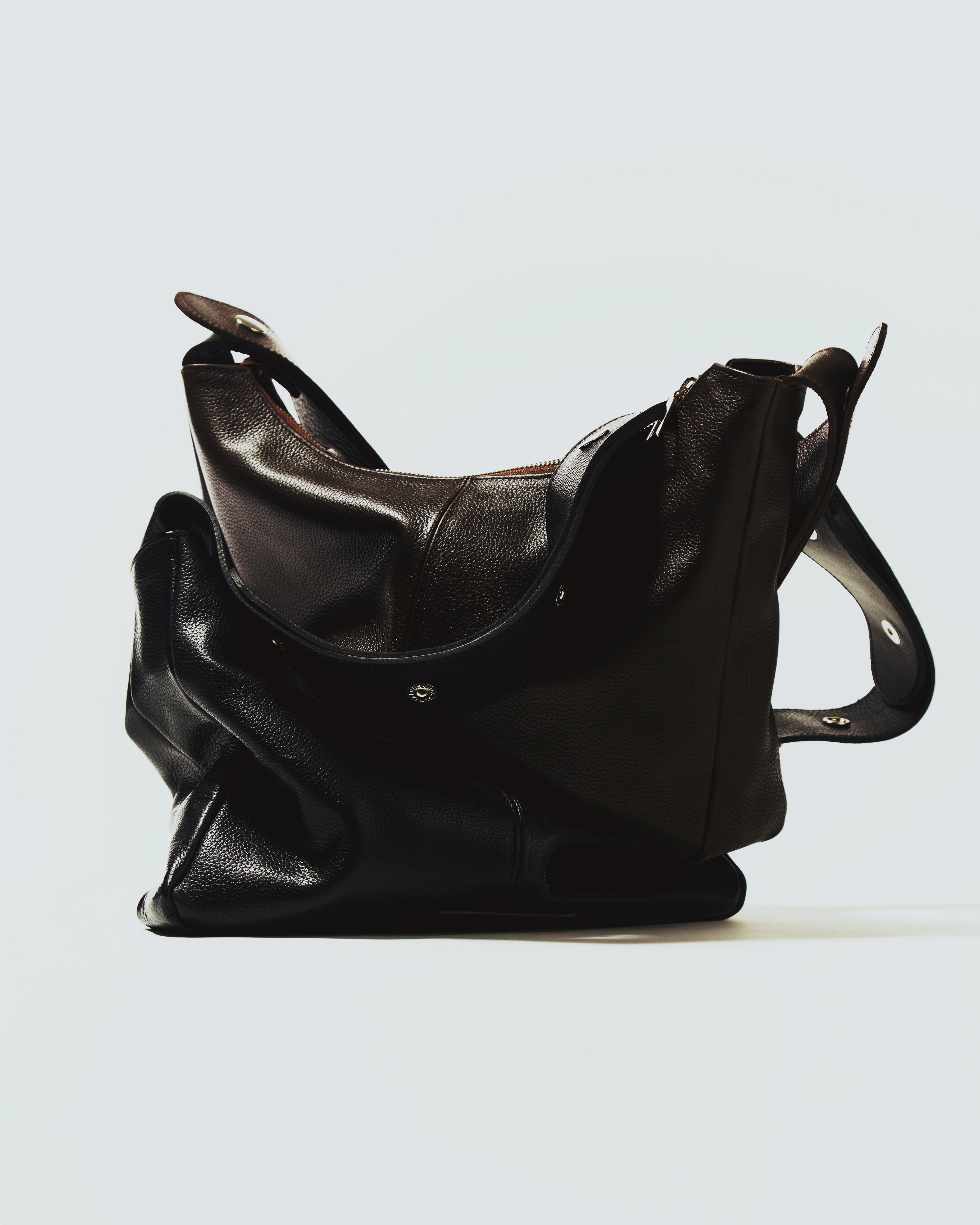 Tika Bag in Grained Nappa Leather - Chocolate
