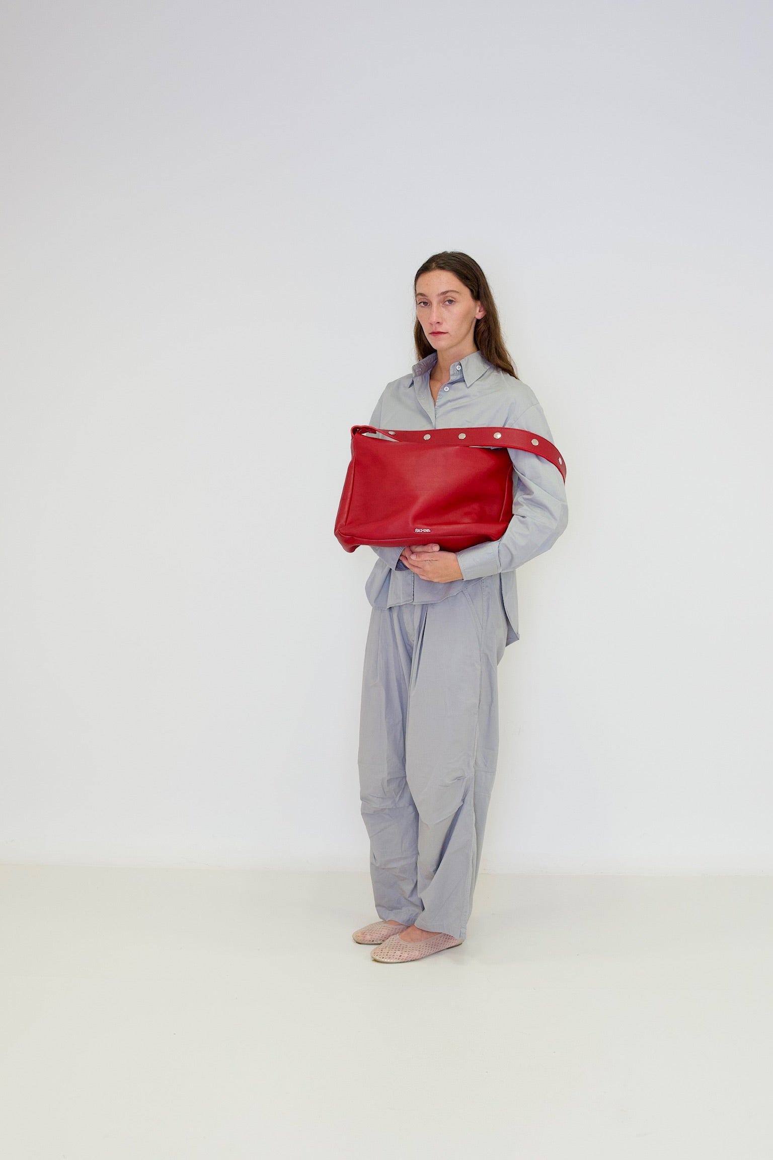 Tikon Bag in Nappa Leather - Red