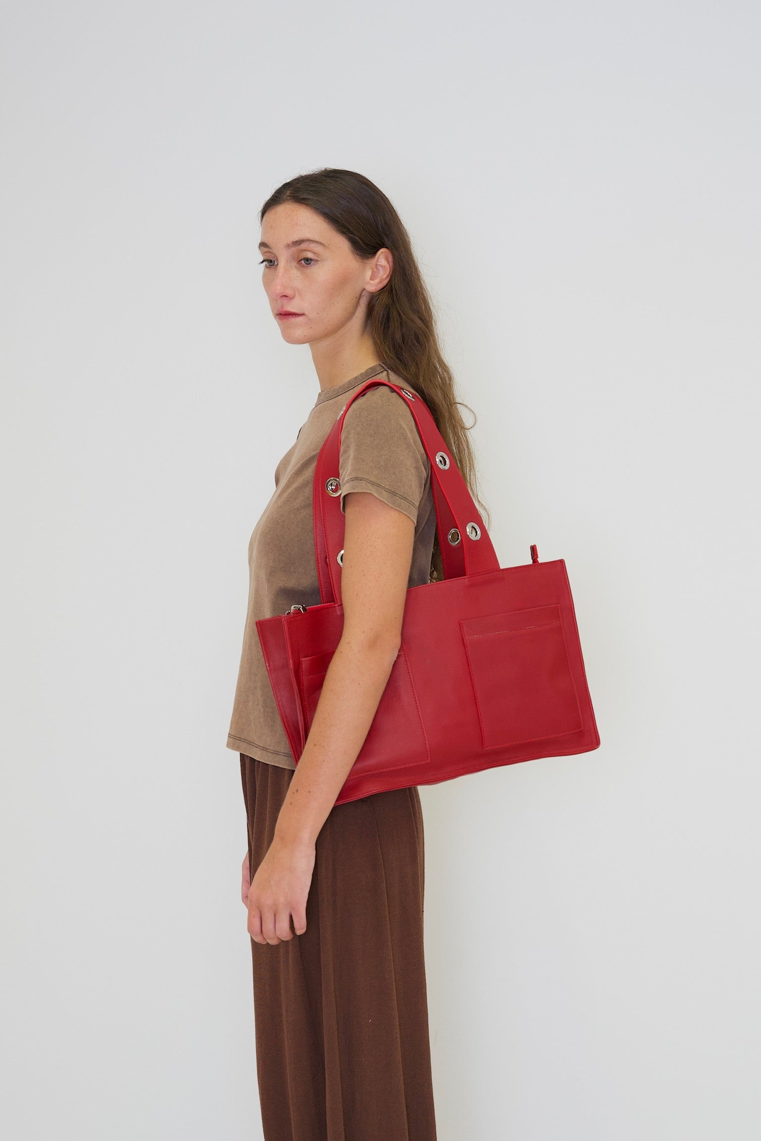 Muse Bag in Nappa Leather - Red