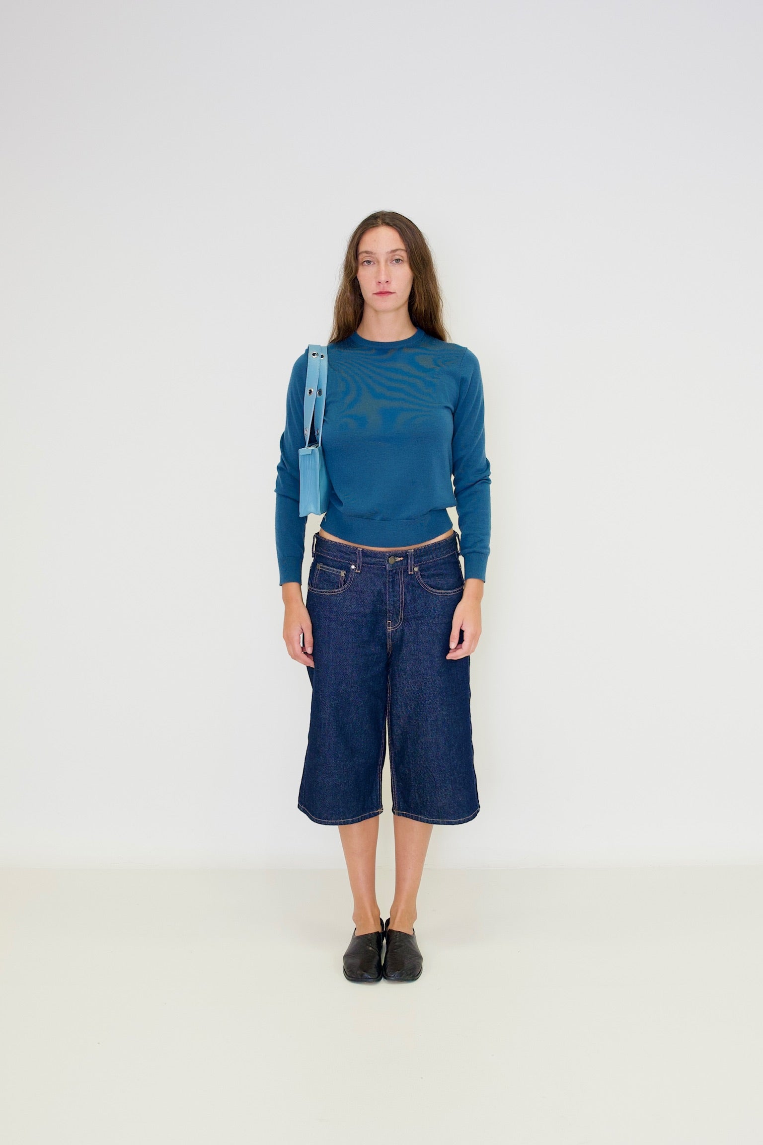 Bolso Mini Muse en piel Napa - Azul