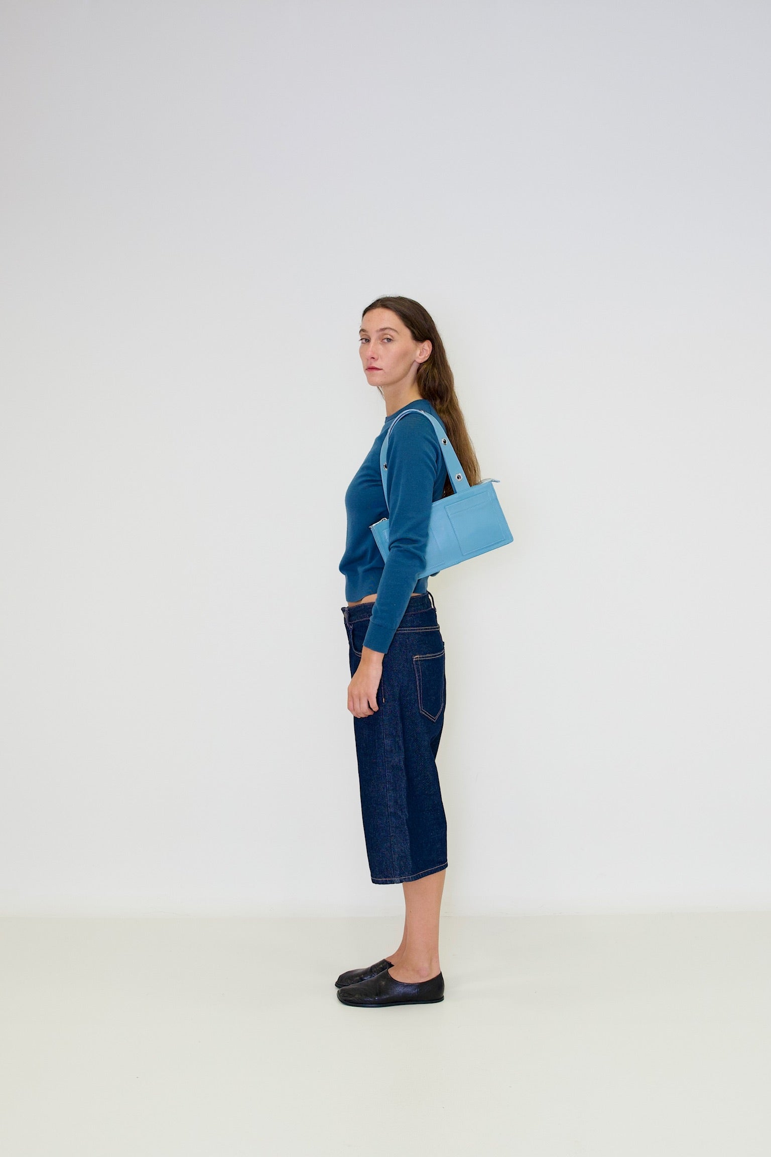 Bolso Mini Muse en piel Napa - Azul