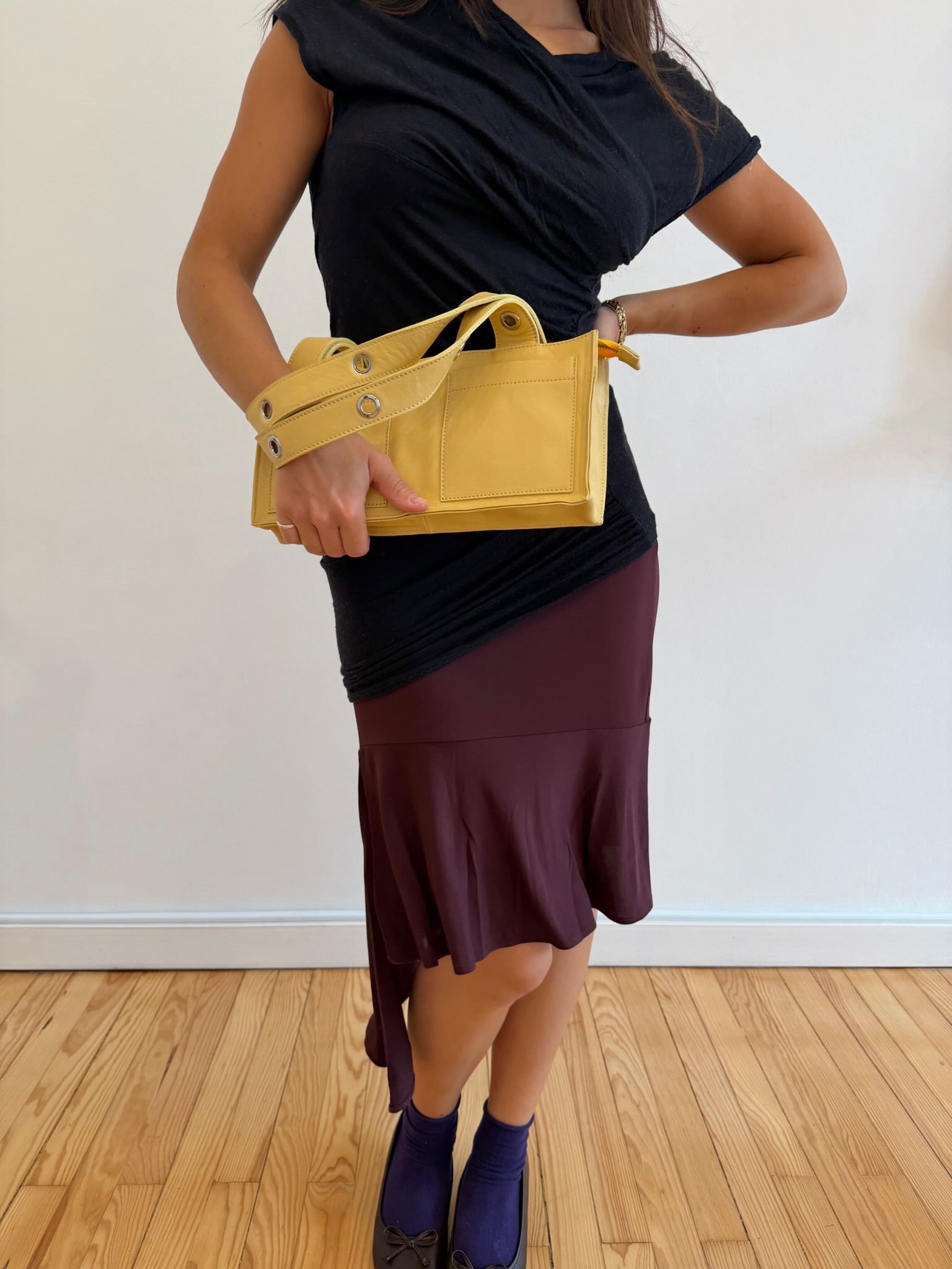 Mini Muse Bag in Nappa Leather - Butter