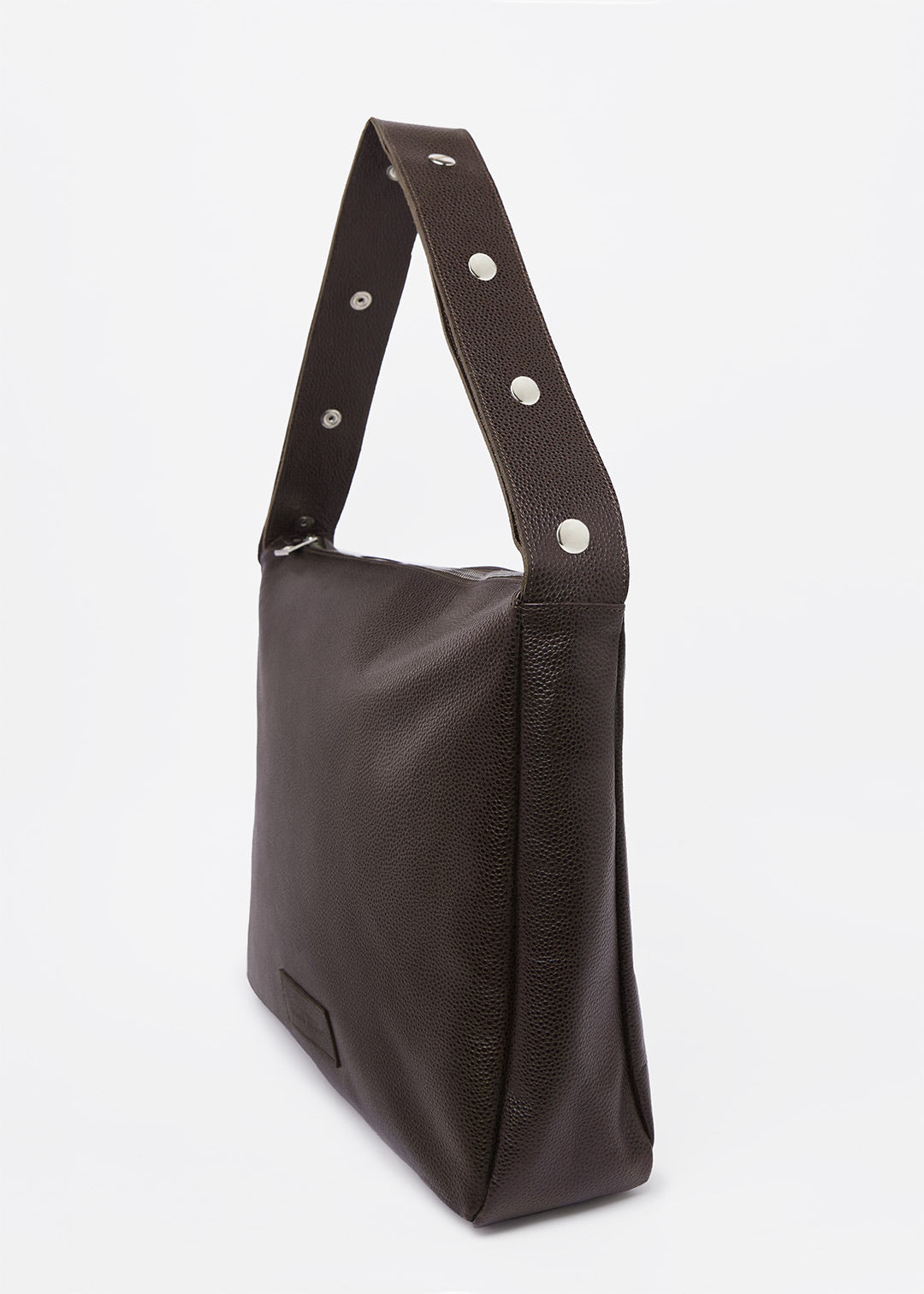 Tikon Bag in Grained Leather - Chocolate