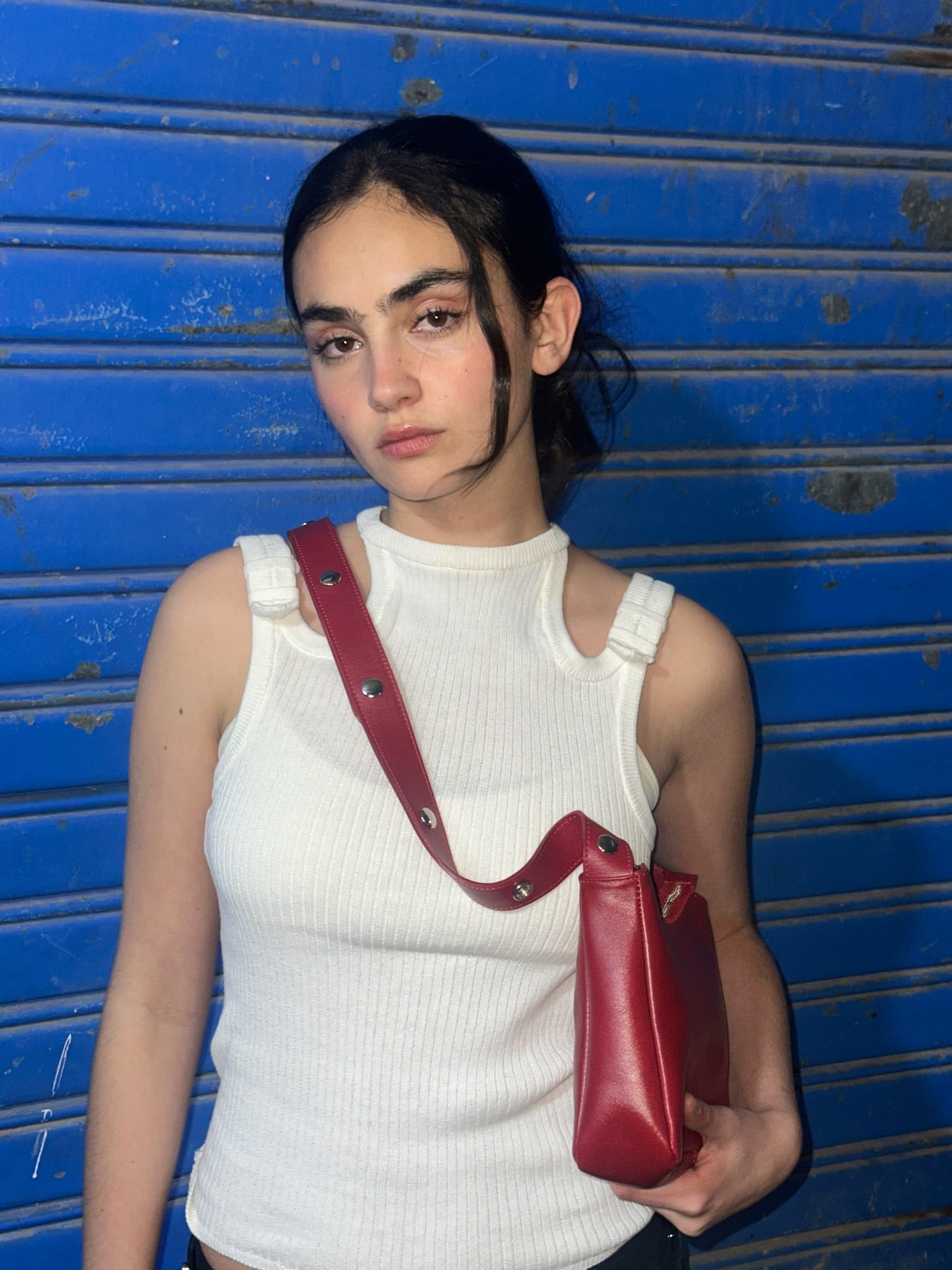 Tika Small Bag in Nappa Leather - Red