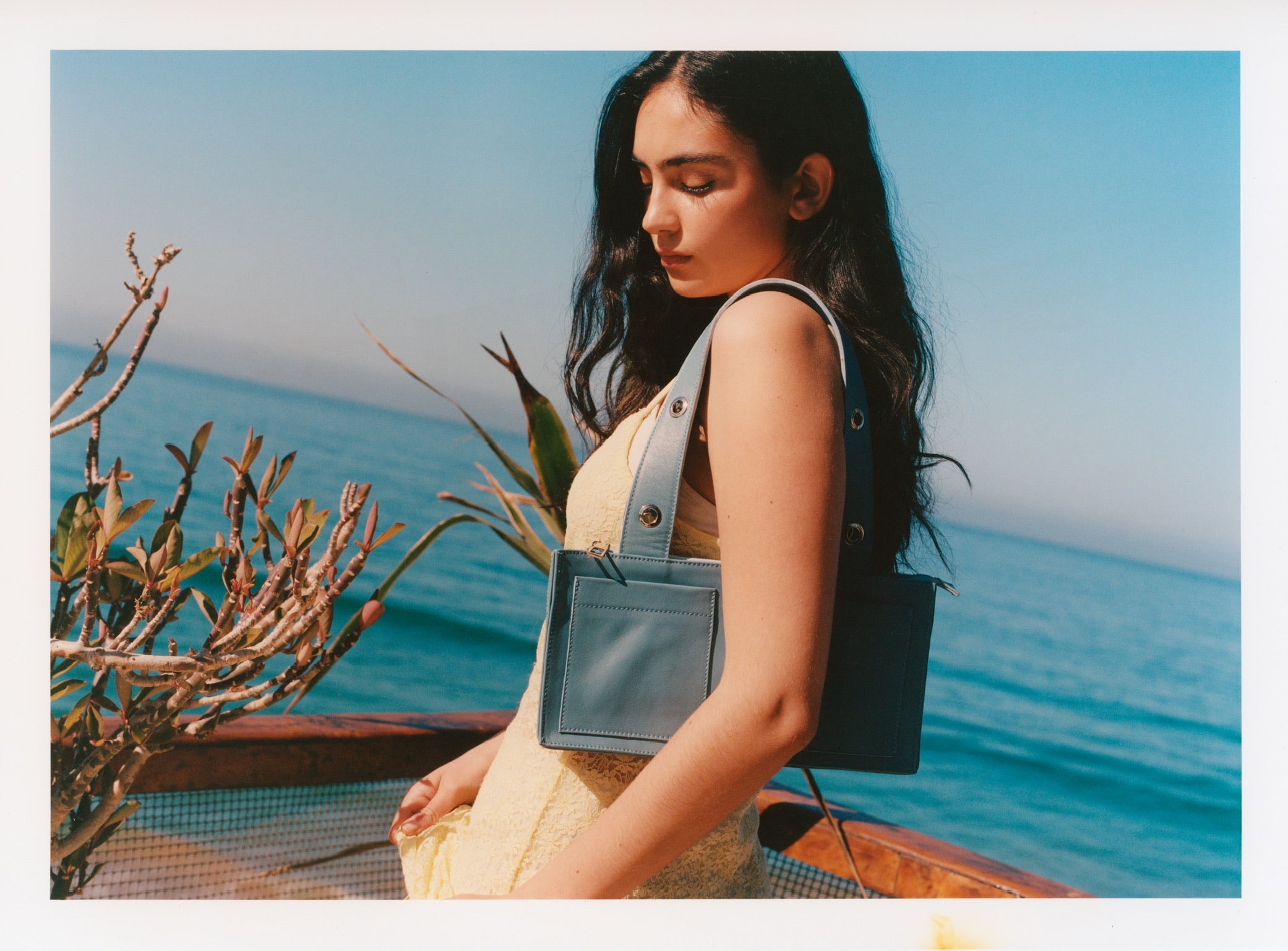 Mini Muse Bag in Nappa Leather - Blue