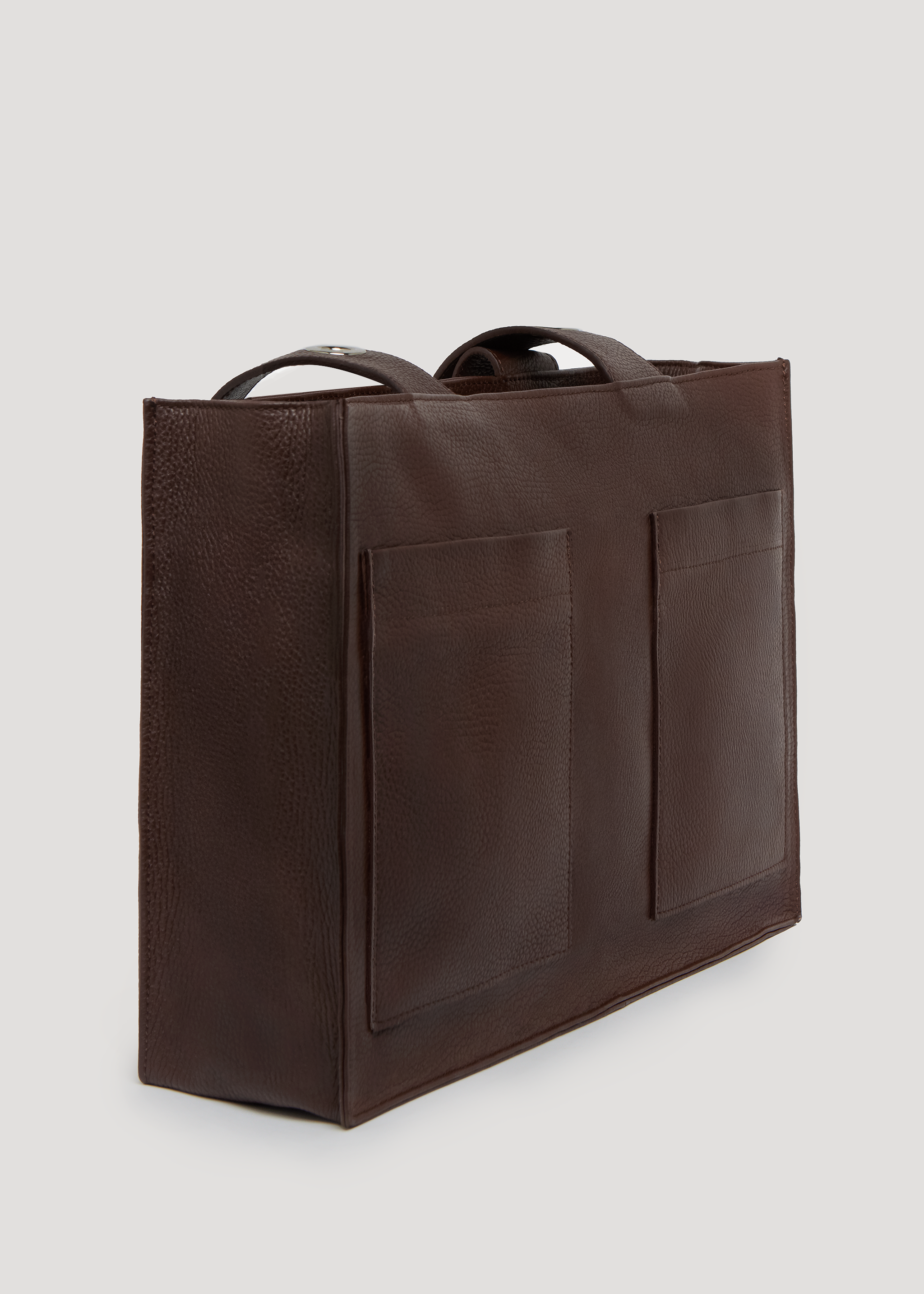 Muse Bag in Grained Leather - Brown