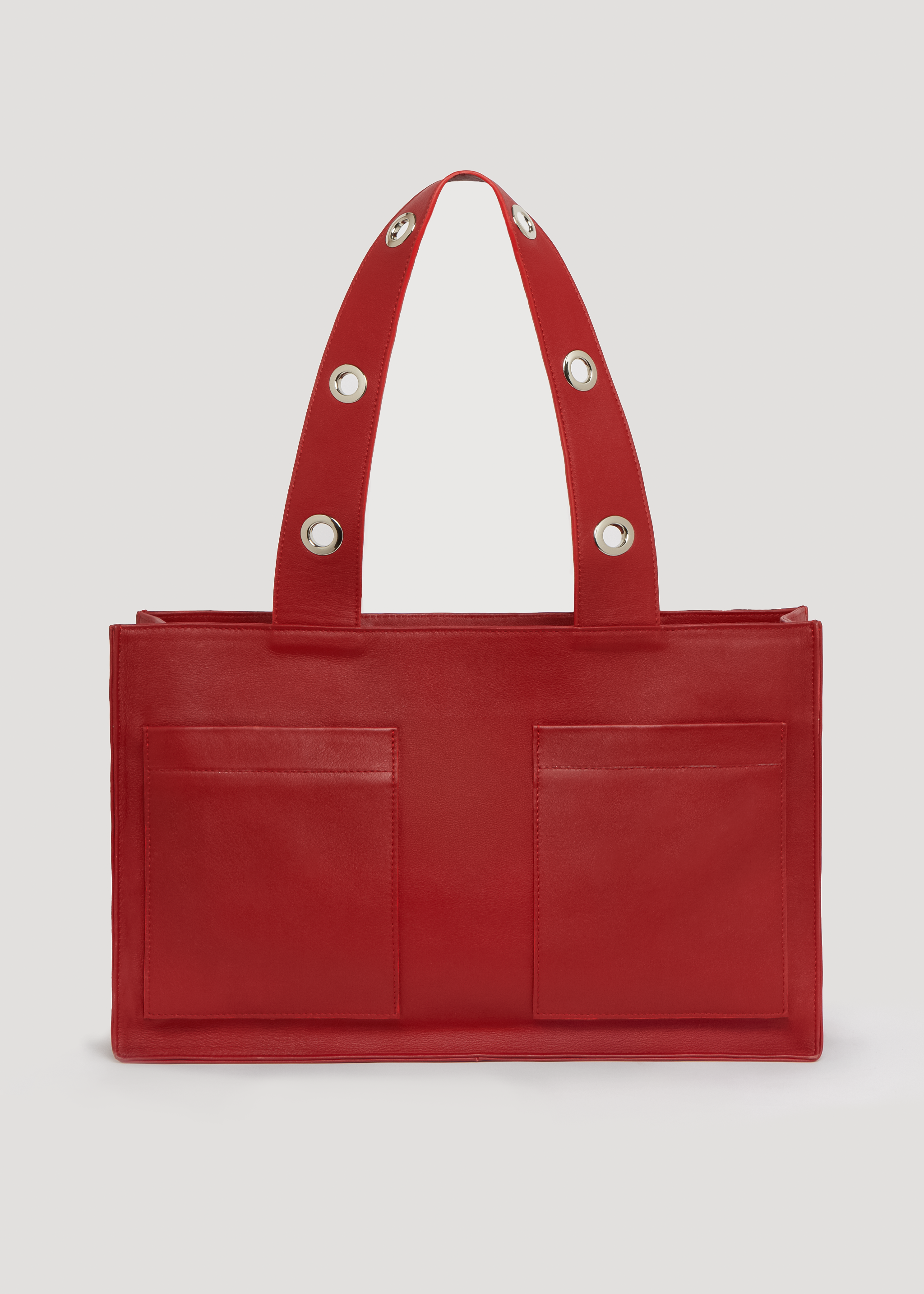 Bolso Muse en piel napa - Rojo (con pequeñas imperfecciones)