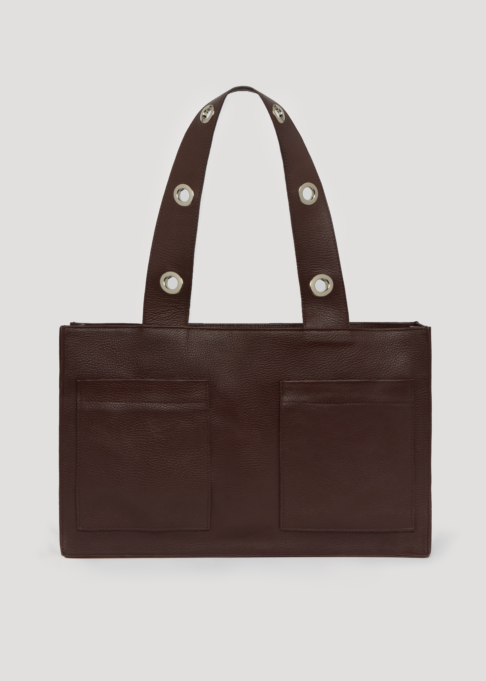 Muse Bag in Grained Leather - Brown