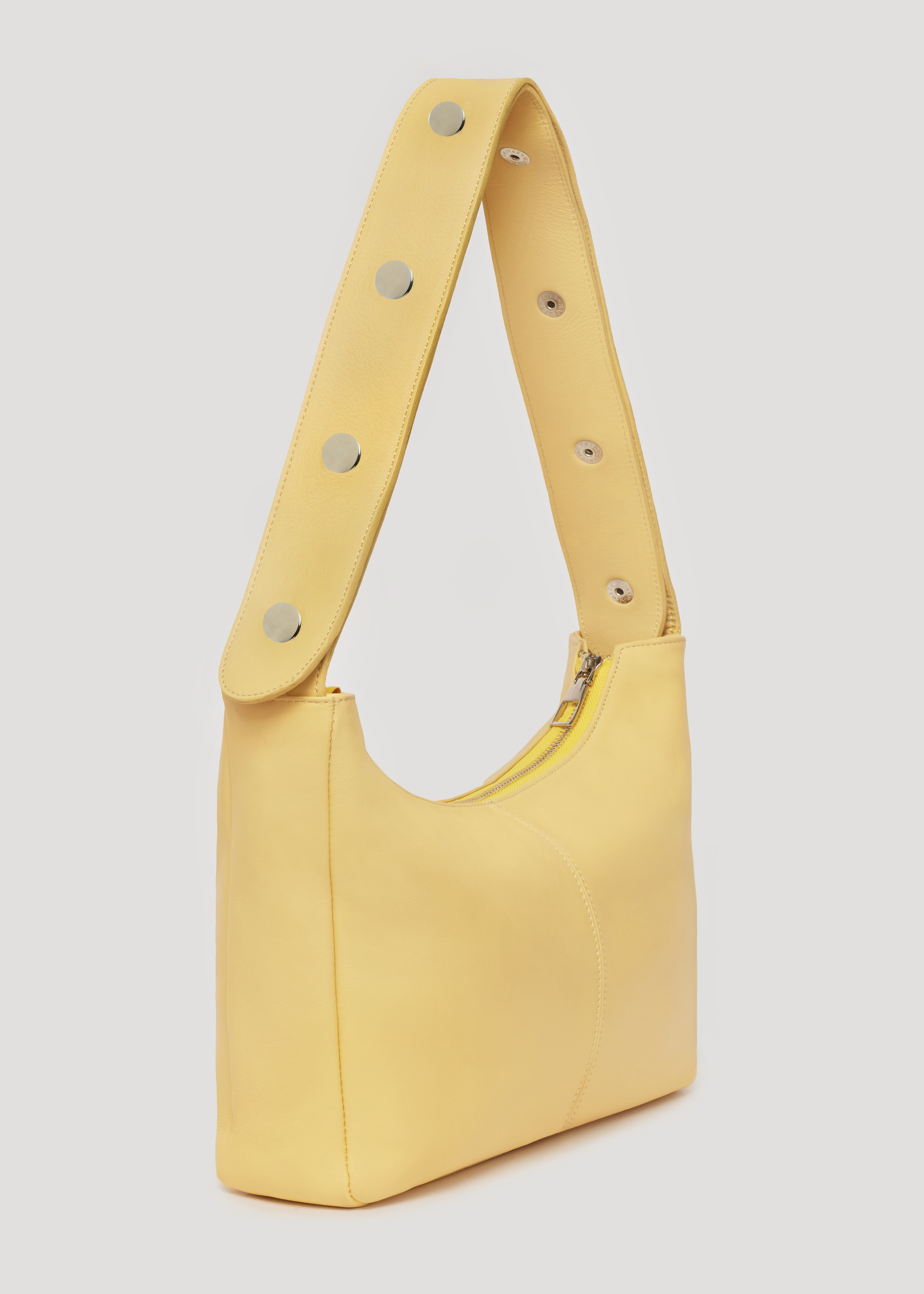 Bolso Tika en piel Napa - Amarillo Mantequilla