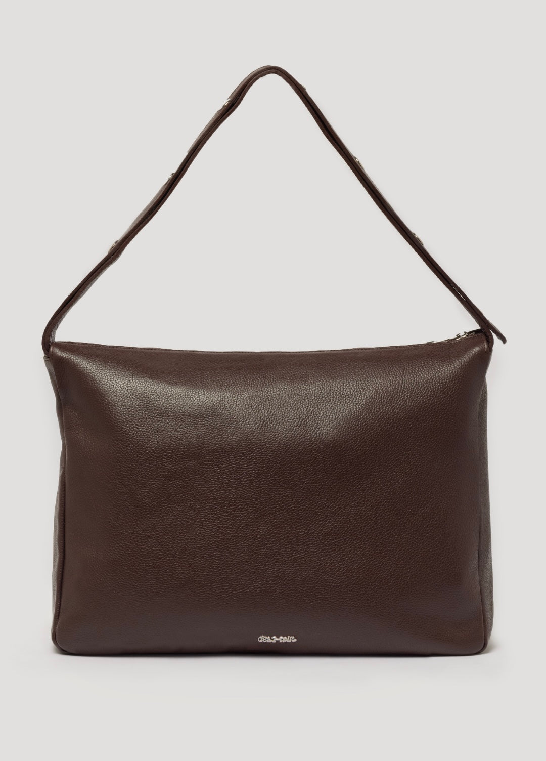 Tikon Bag in Grained Leather - Brown
