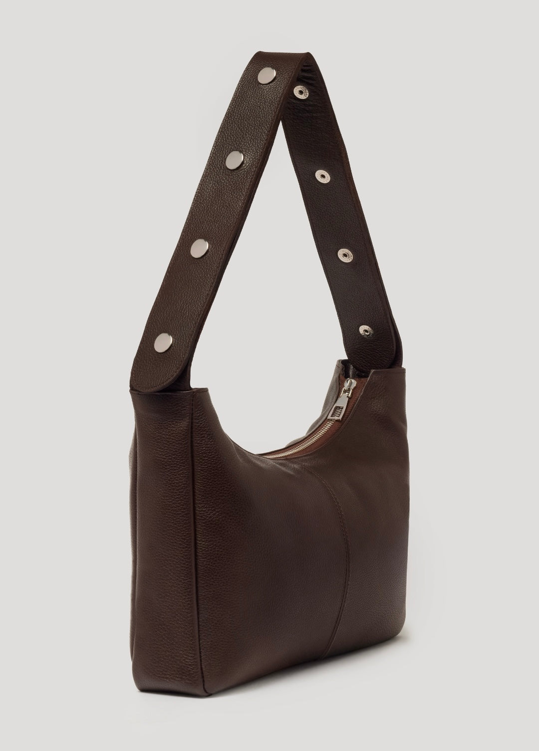 Tika Bag in Grained Leather - Brown
