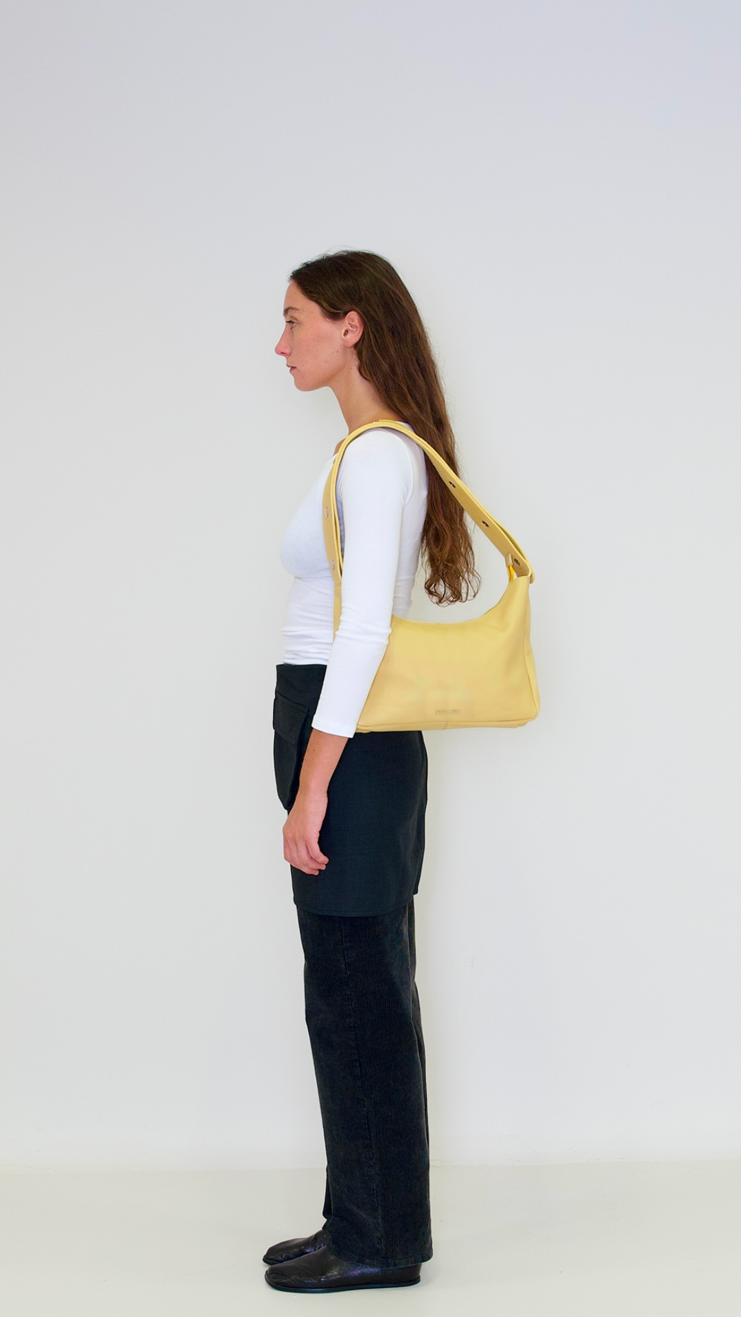 Bolso Tika en piel Napa - Amarillo Mantequilla