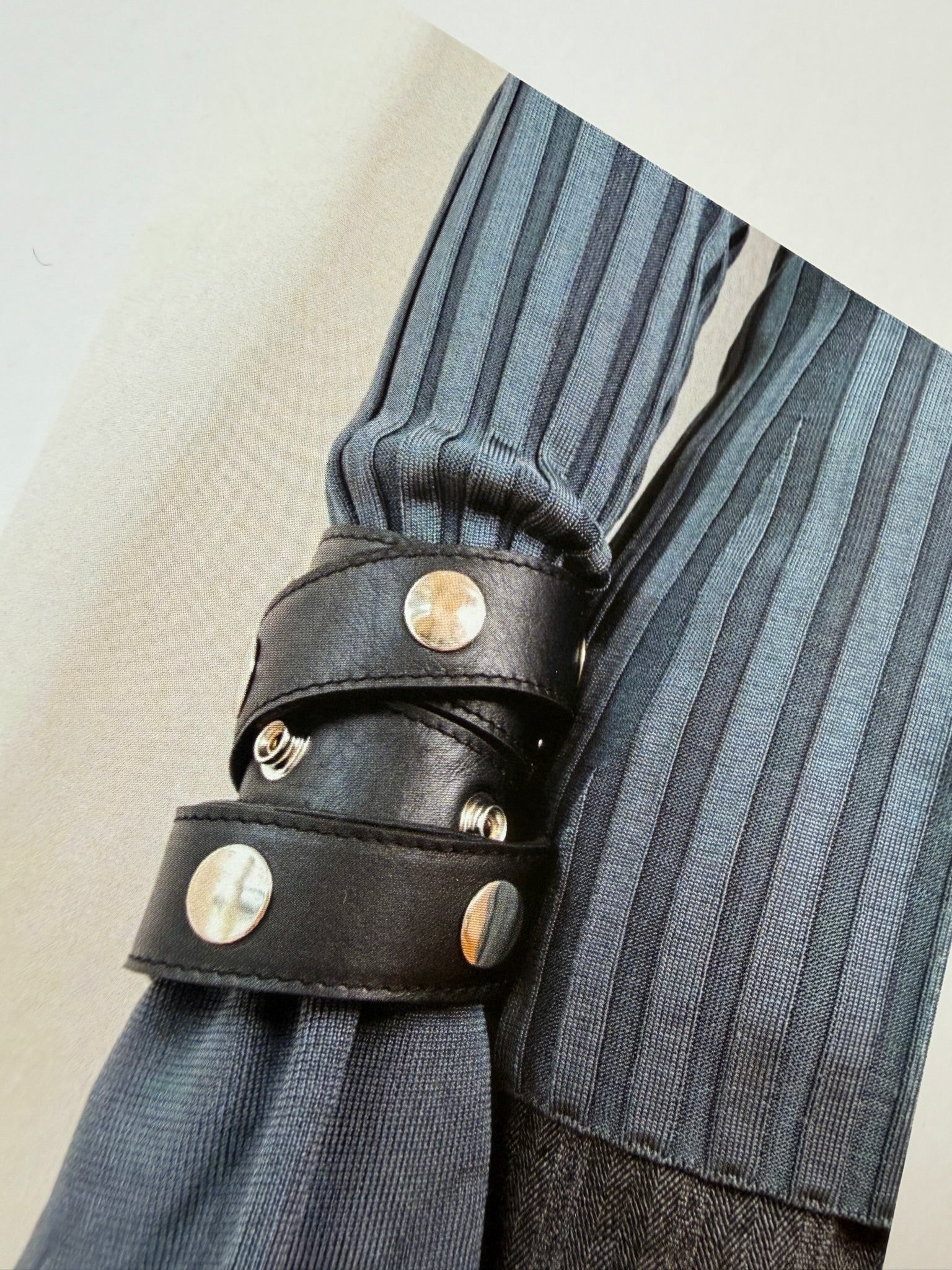 Adjustable Click Belt in Nappa Leather - Khaki