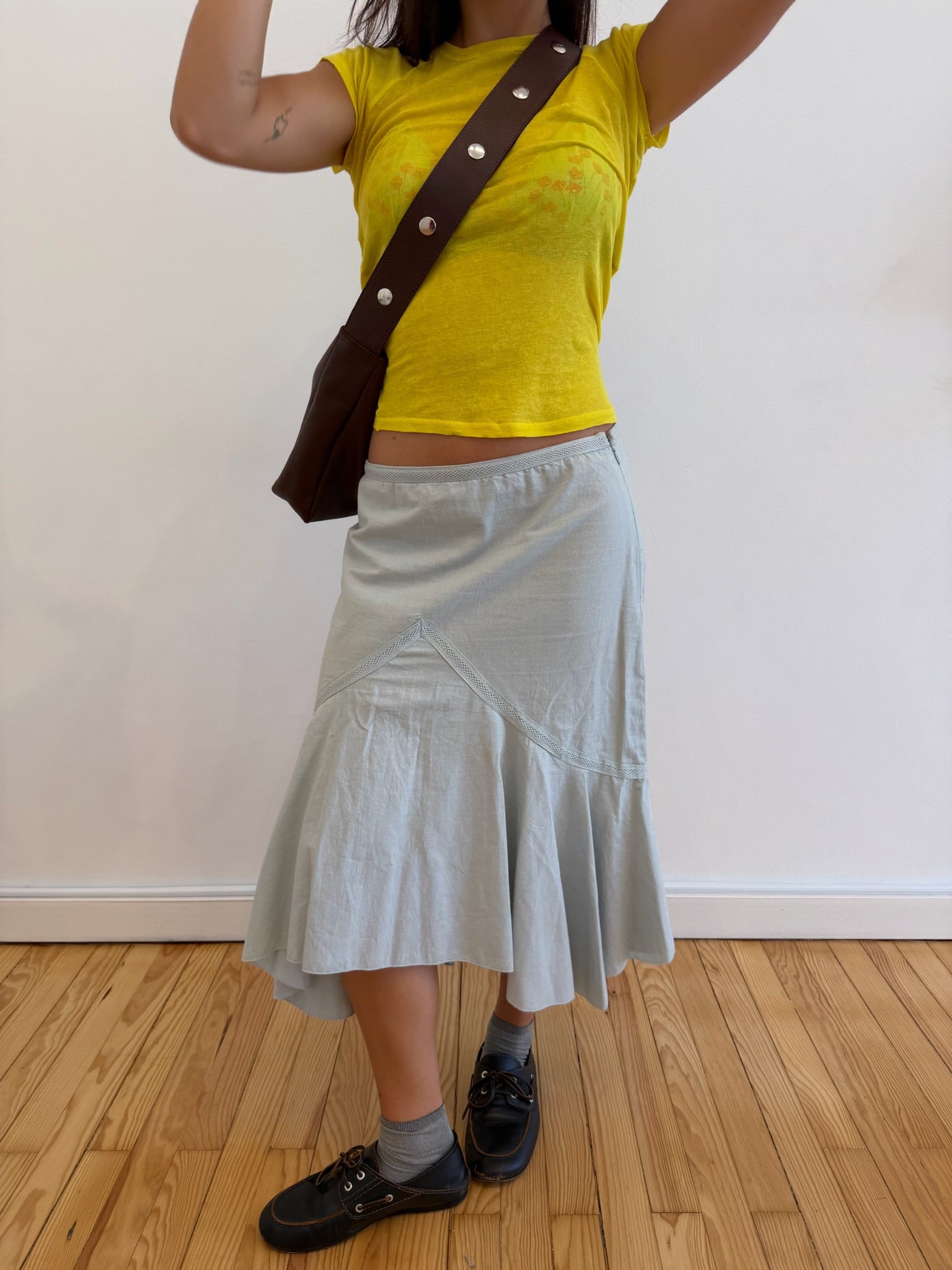 Tika Bag in Grained Leather - Brown