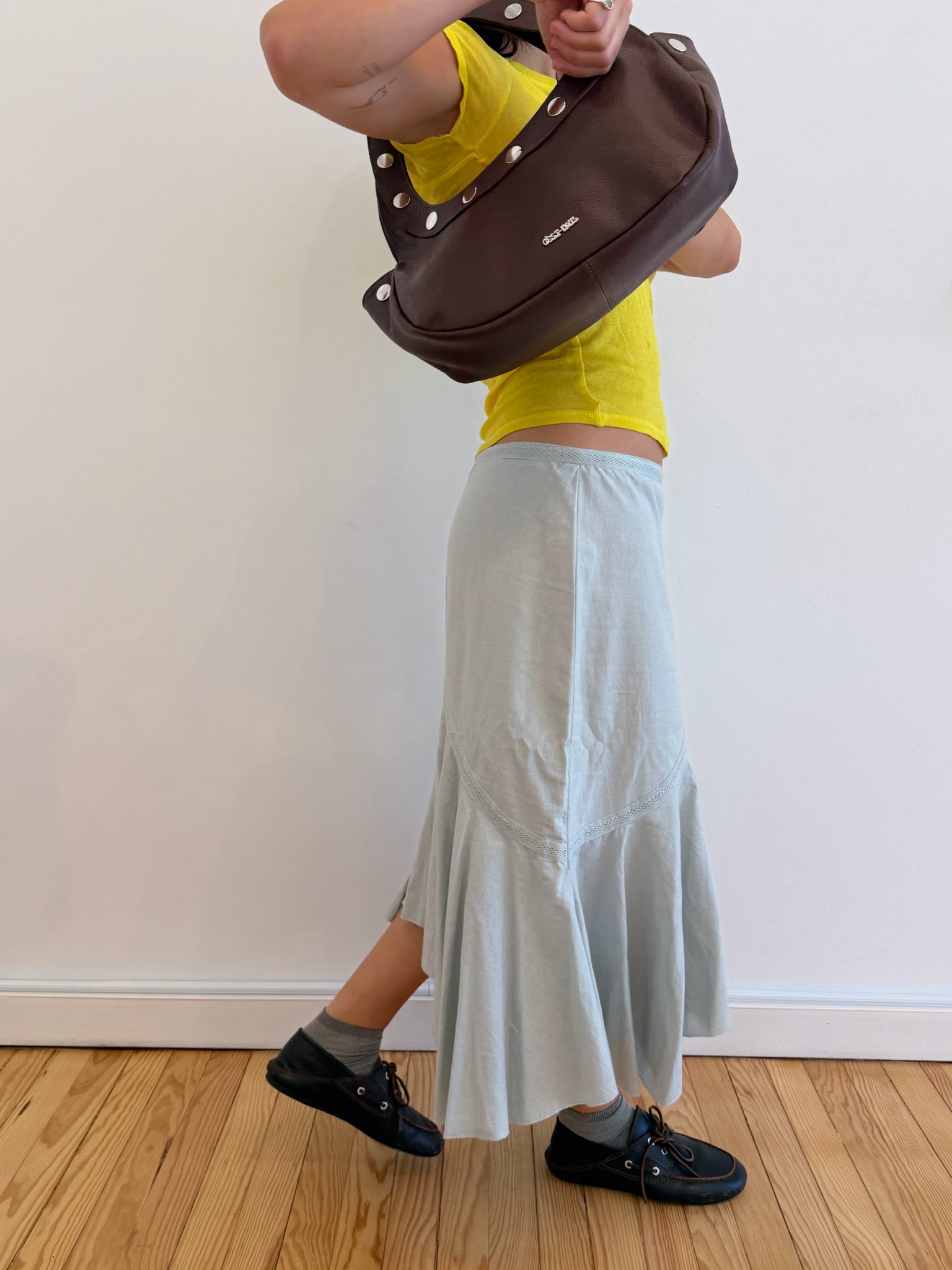 Sali Bag in Grained Leather - Brown