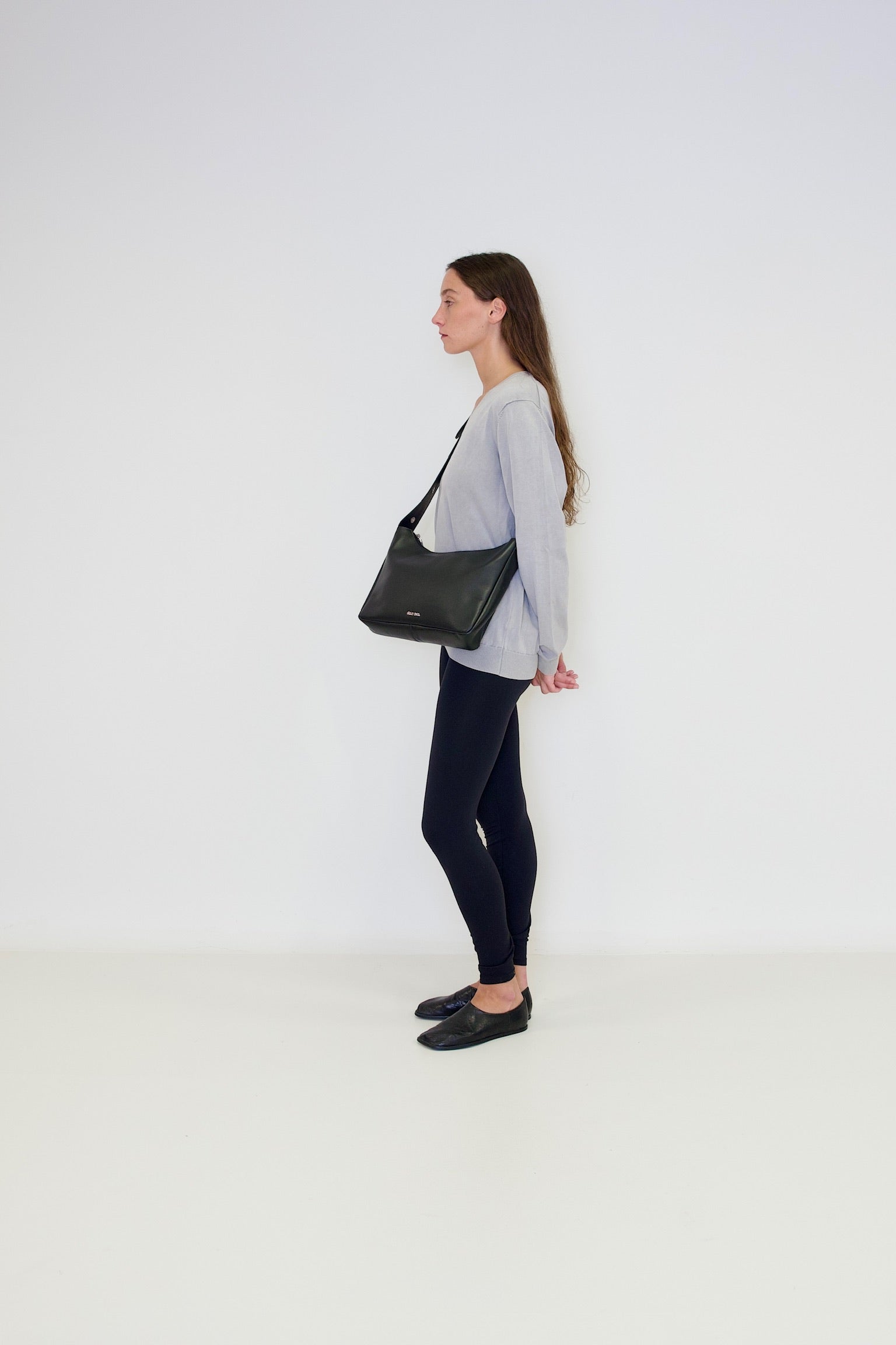 Bolso Tika en piel Napa - Negro