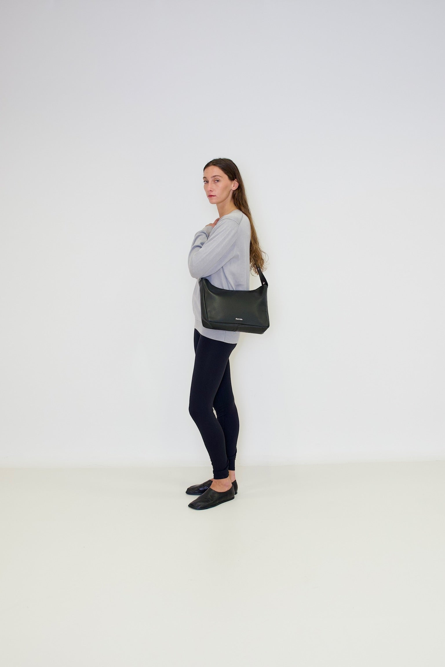 Bolso Tika en piel Napa - Negro