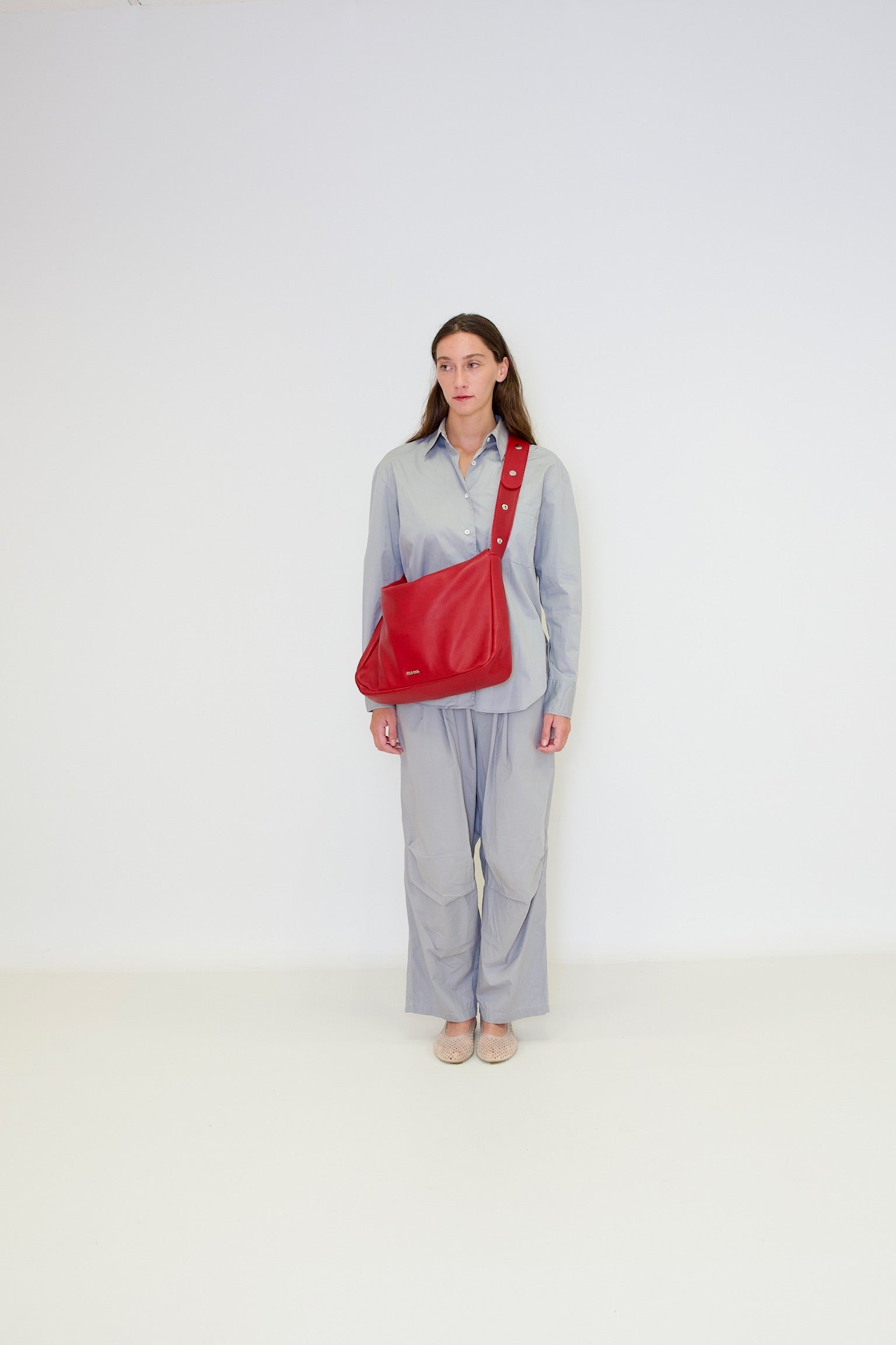 Tikon Bag in Nappa Leather - Red