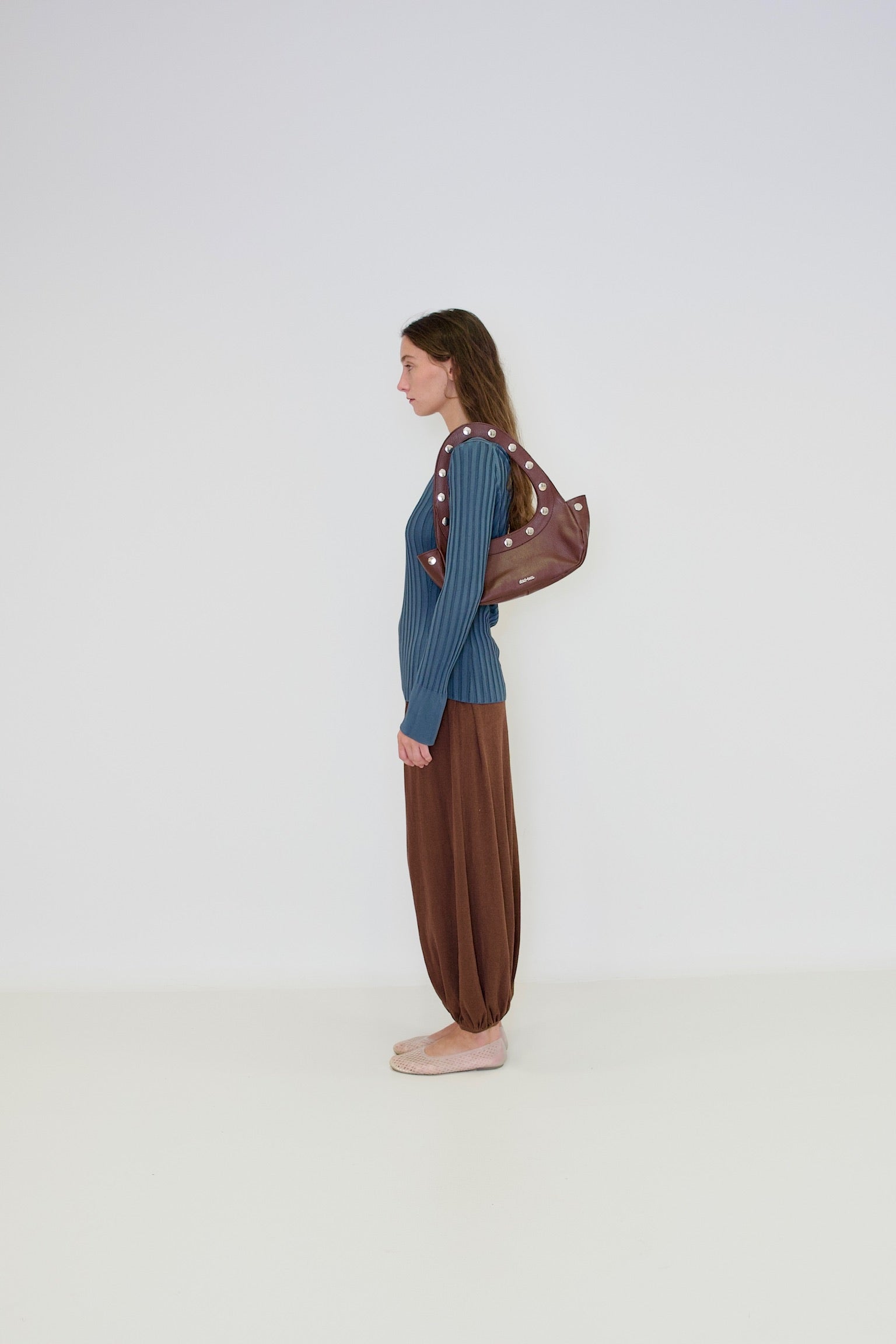 Sali Bag in Grained Leather - Brown