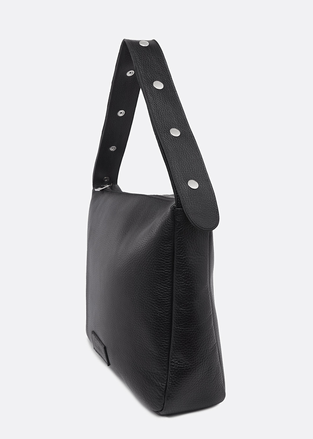 Bolso Tikon en piel Napa graneada - Negro