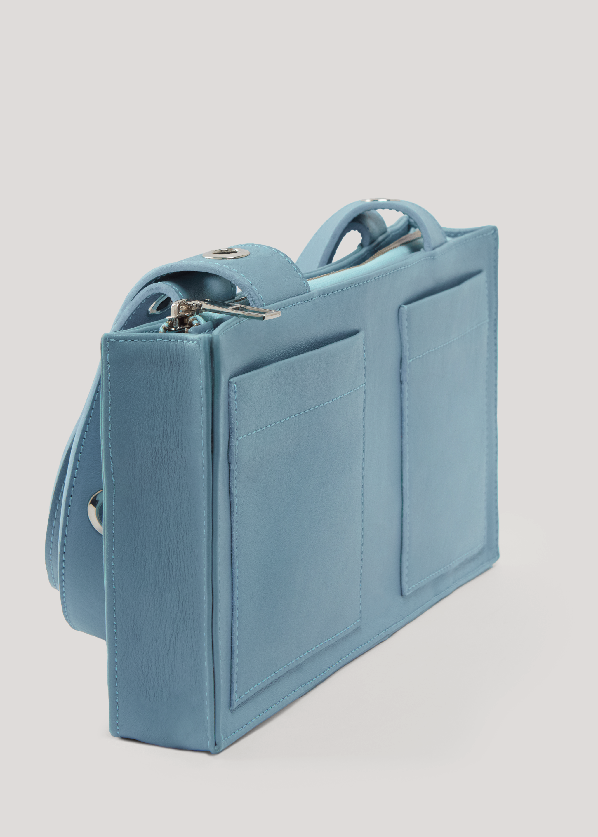 Mini Muse Bag in Nappa Leather - Blue