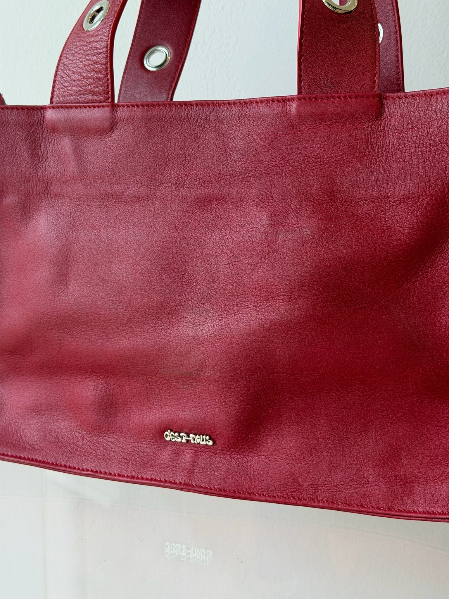 Bolso Muse en piel napa - Rojo (con pequeñas imperfecciones)