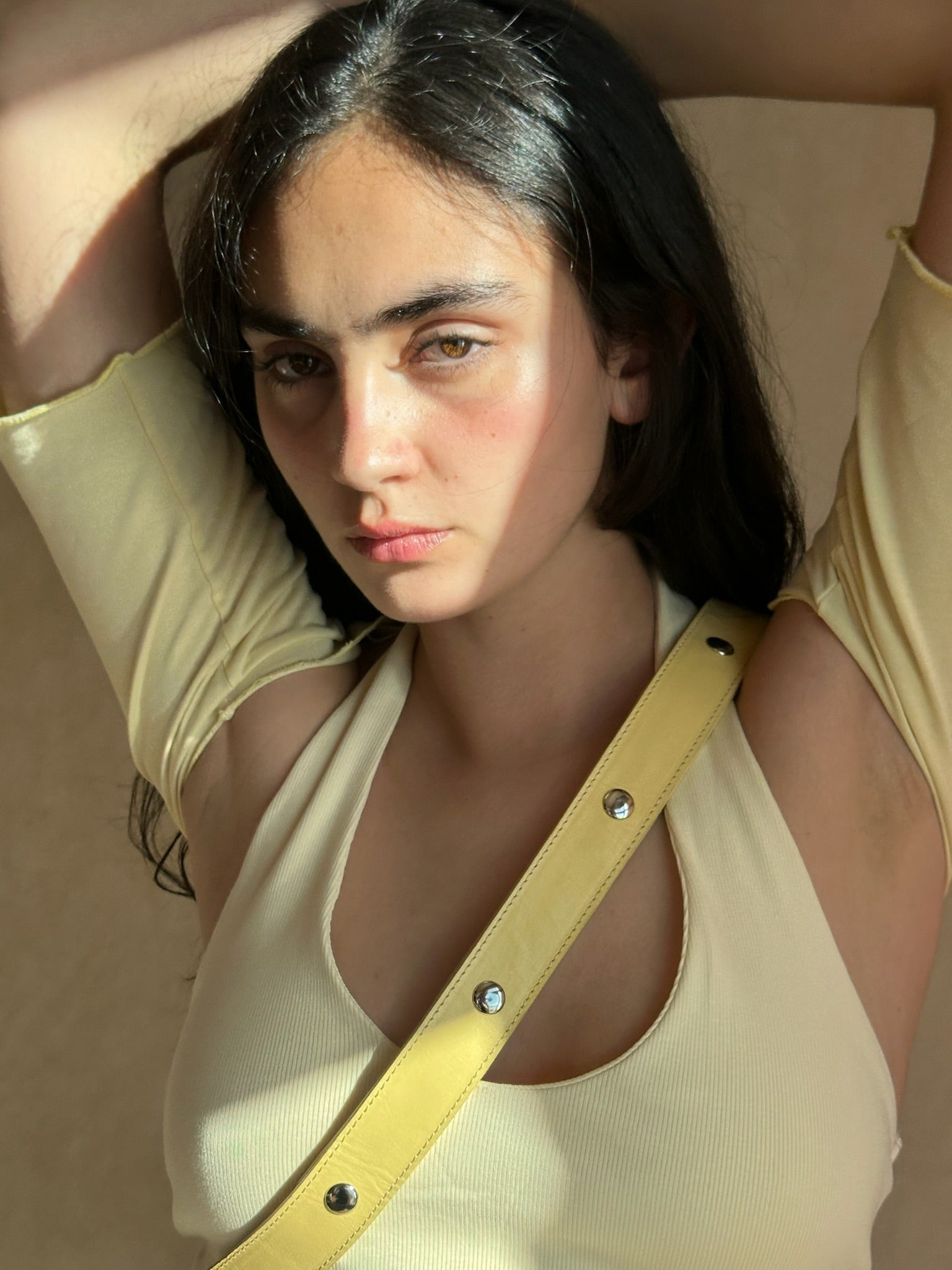 Tika Small Bag in Nappa Leather - Butter