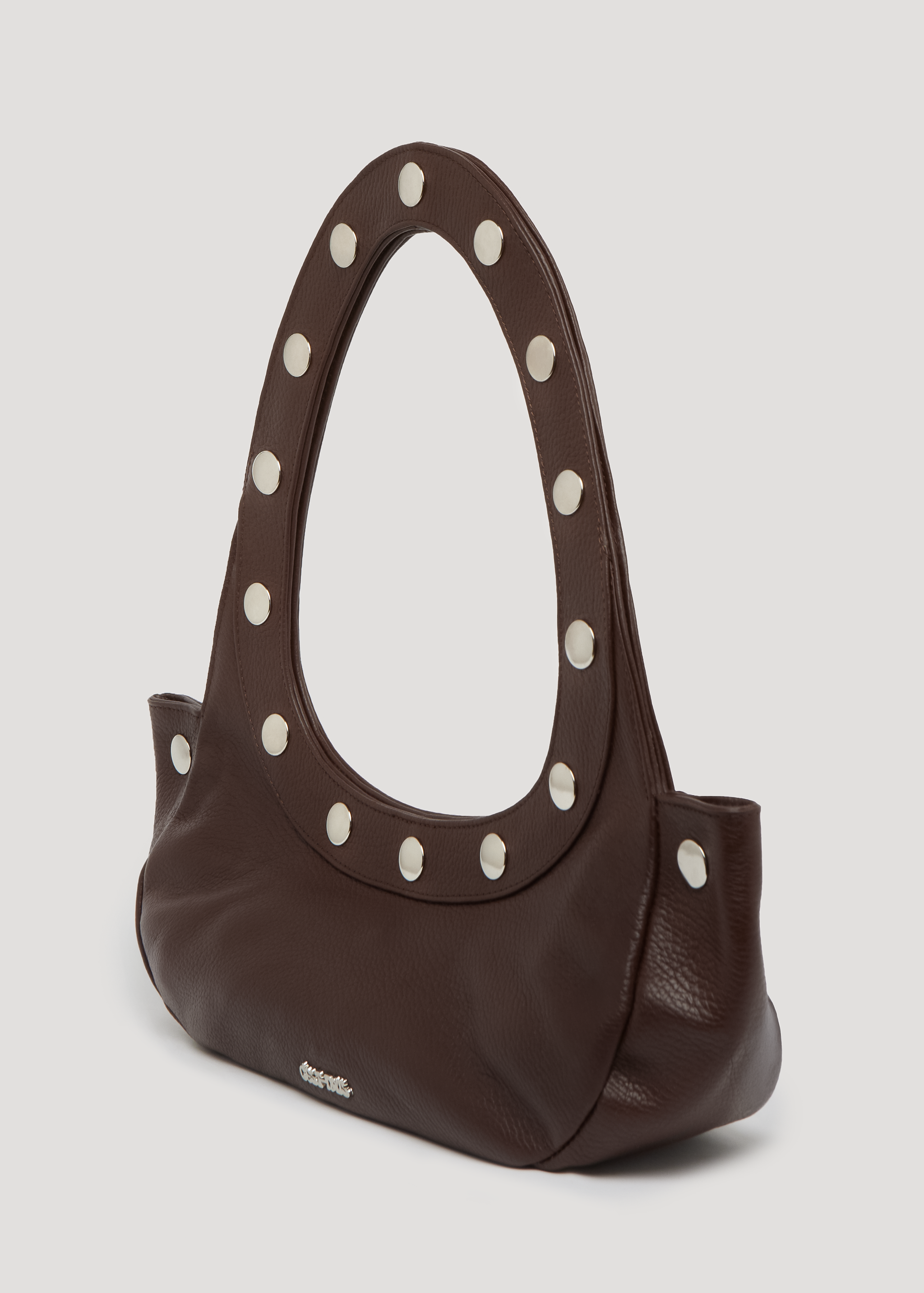 Bolso Sali en piel graneada - Marrón (con pequeña imperfección)