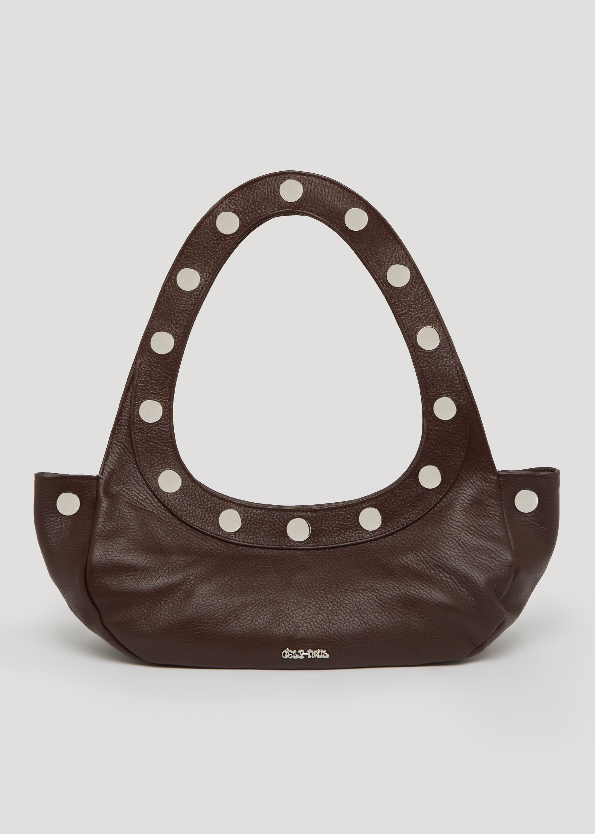 Bolso Sali en piel graneada - Marrón (con pequeña imperfección)