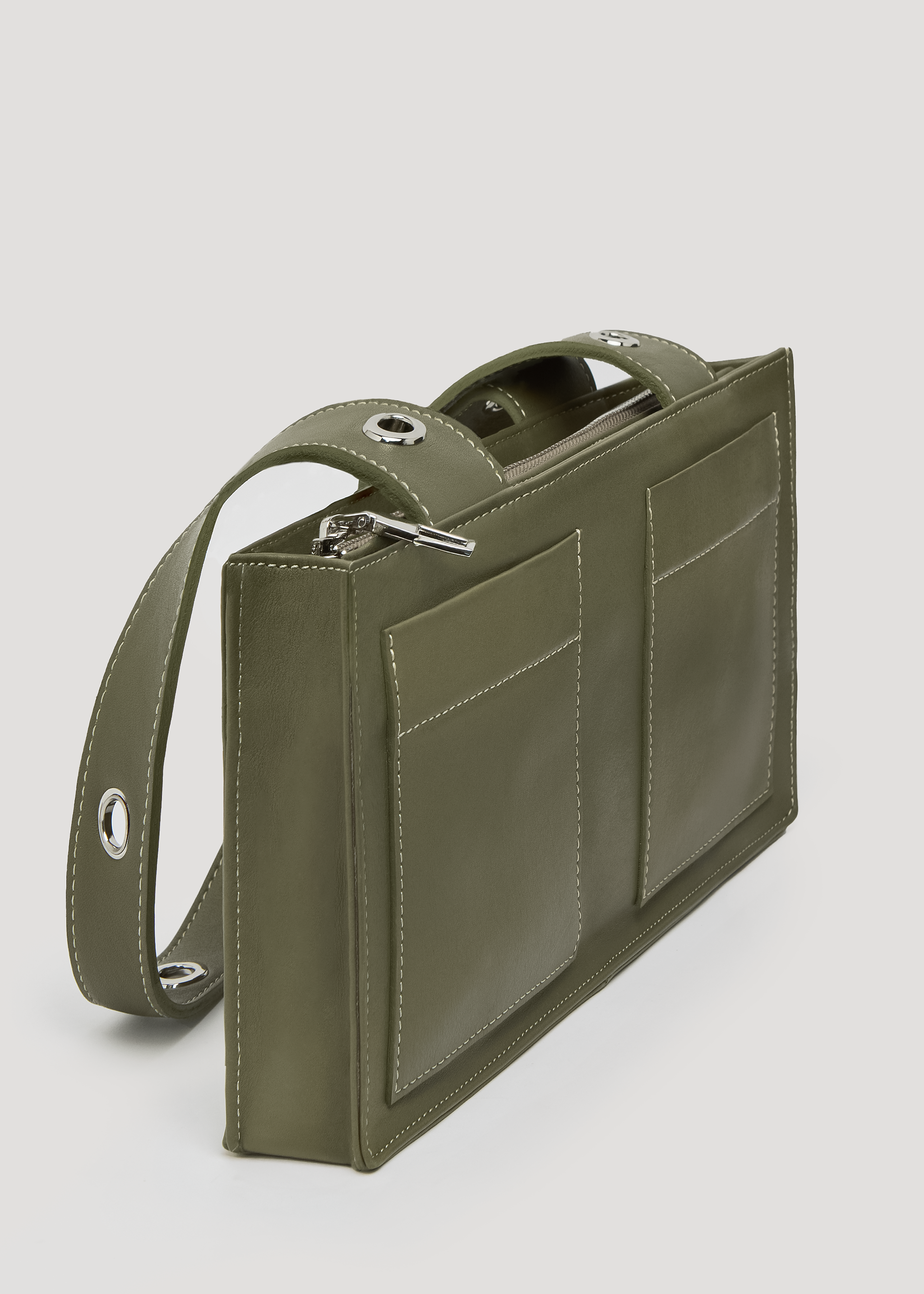 Mini Muse Bag in Nappa Leather - Khaki
