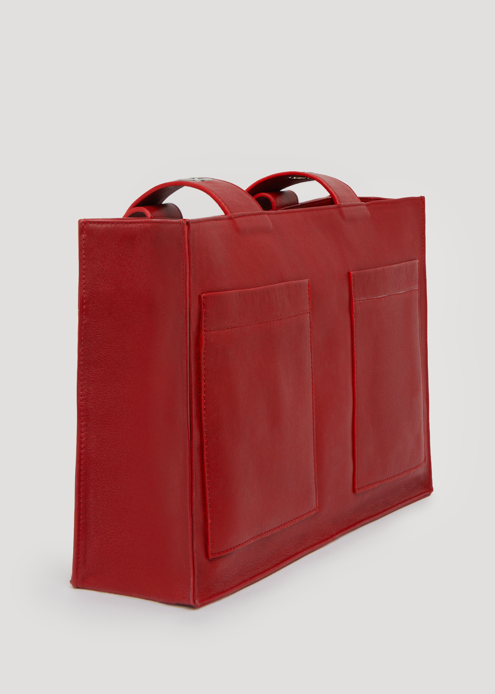 Bolso Muse en piel napa - Rojo (con pequeñas imperfecciones)